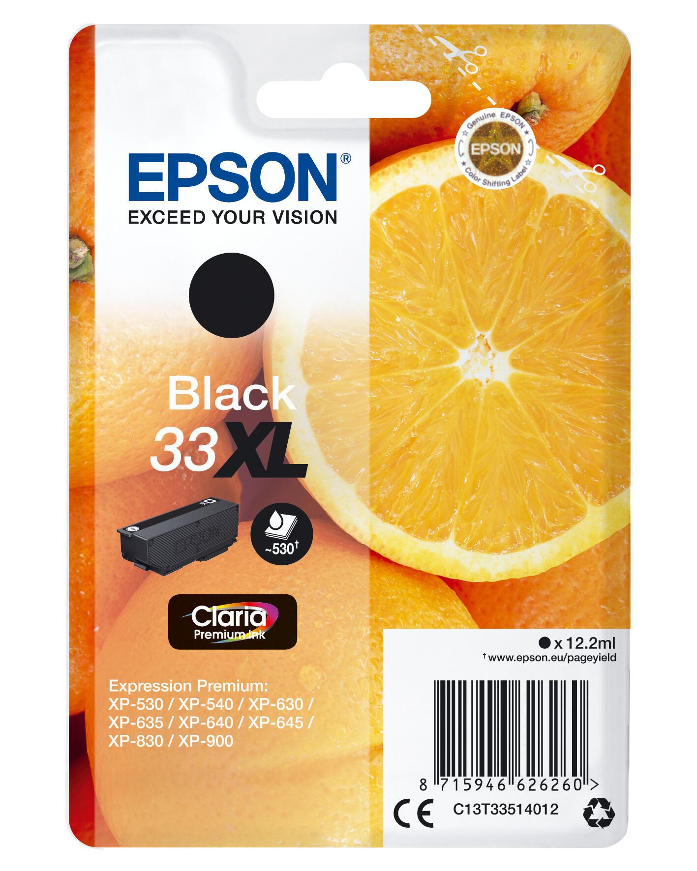 Epson Tinta 33XL / C13T33514012 Negro XL