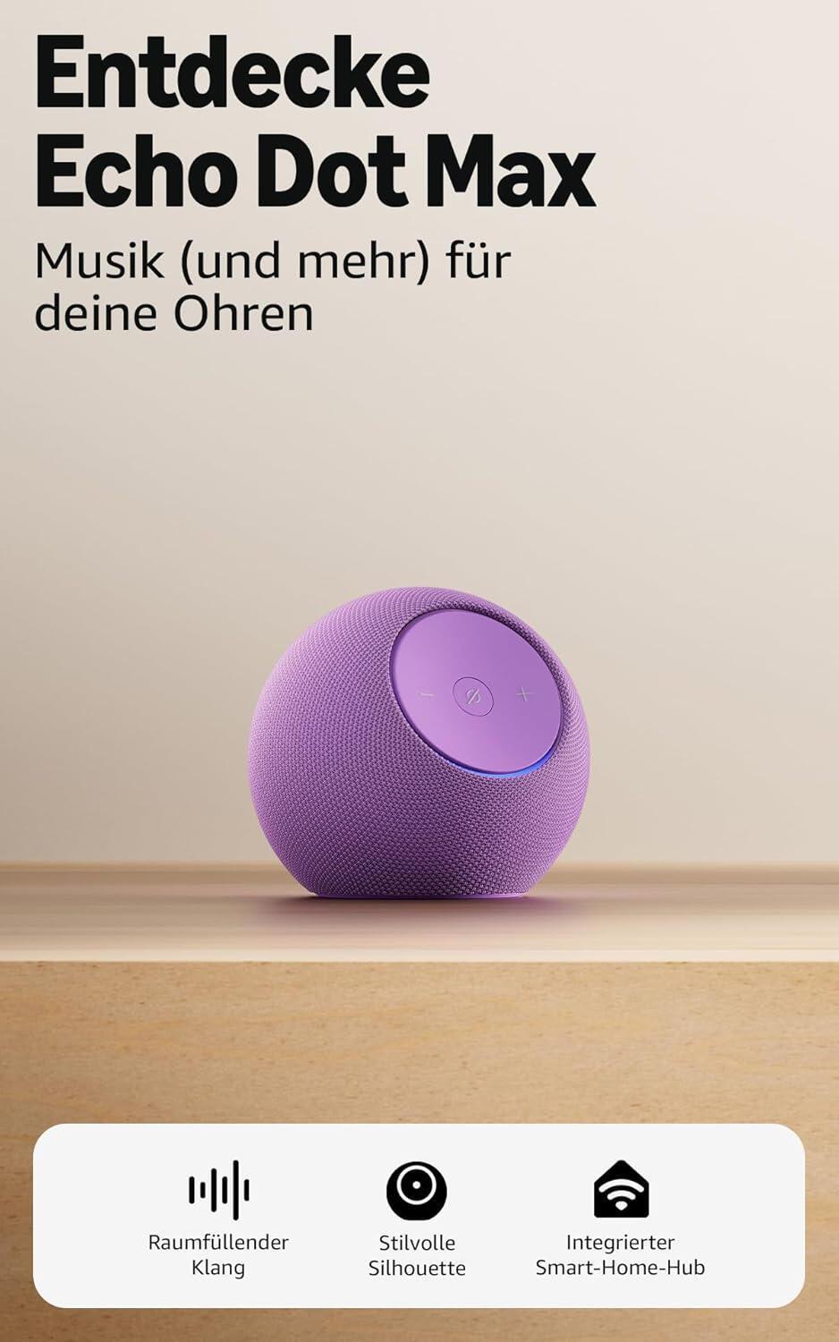 Amazon Smart home control Echo Dot Max / B0DKLDMHYB Violet