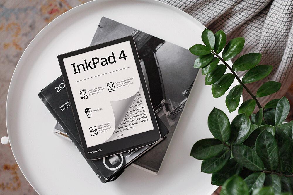 PocketBook lettore di eBook InkPad 4 EU / PB743G-U-WW Nero, argento L 19,8 cm (7,8")