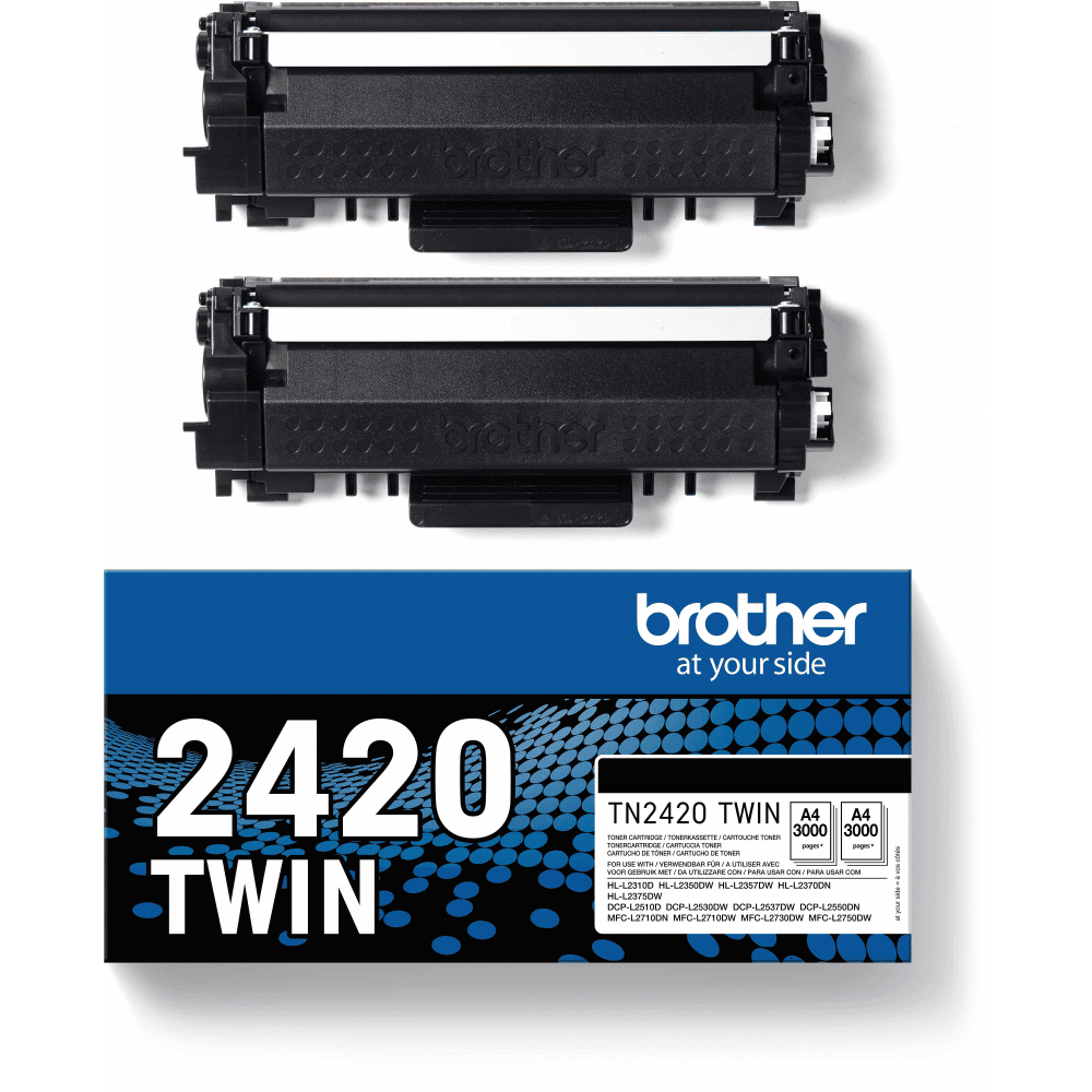 Brother Toner TN-2420TWIN / TN2420TWIN Black XL Doppelpack