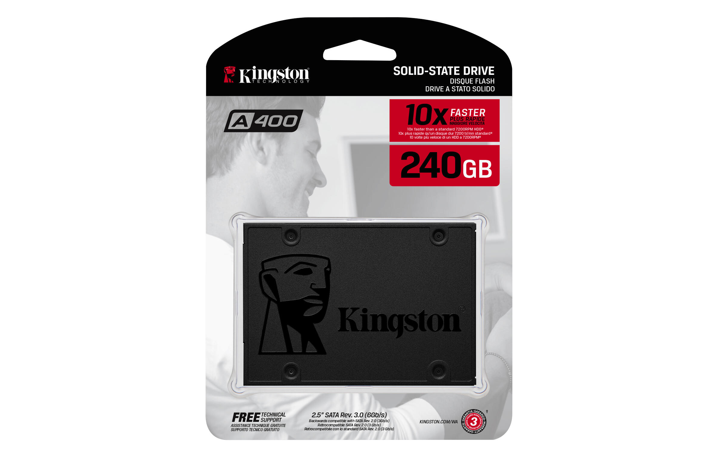 Kingston A400 SATA 240GB / SA400S37/240G Black