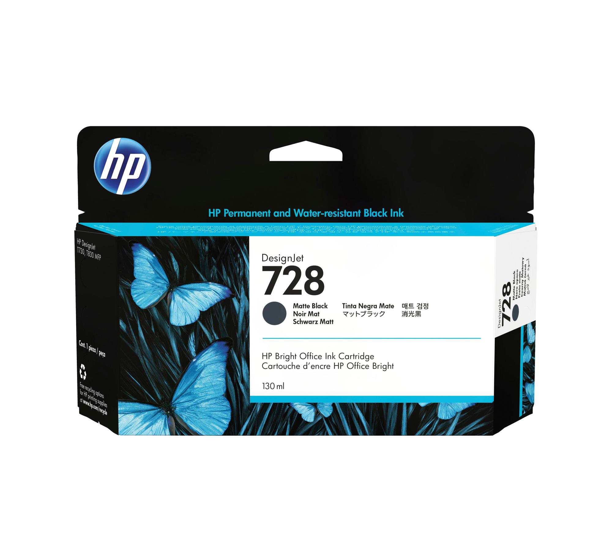 HP Ink 728 / 3WX25A Matt black XL