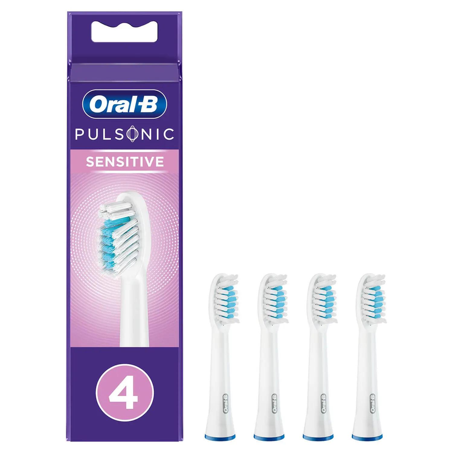 Oral-B Spazzolino da denti collegabile Pulsonic Sensitive / 299158 Bianco 4-Pack