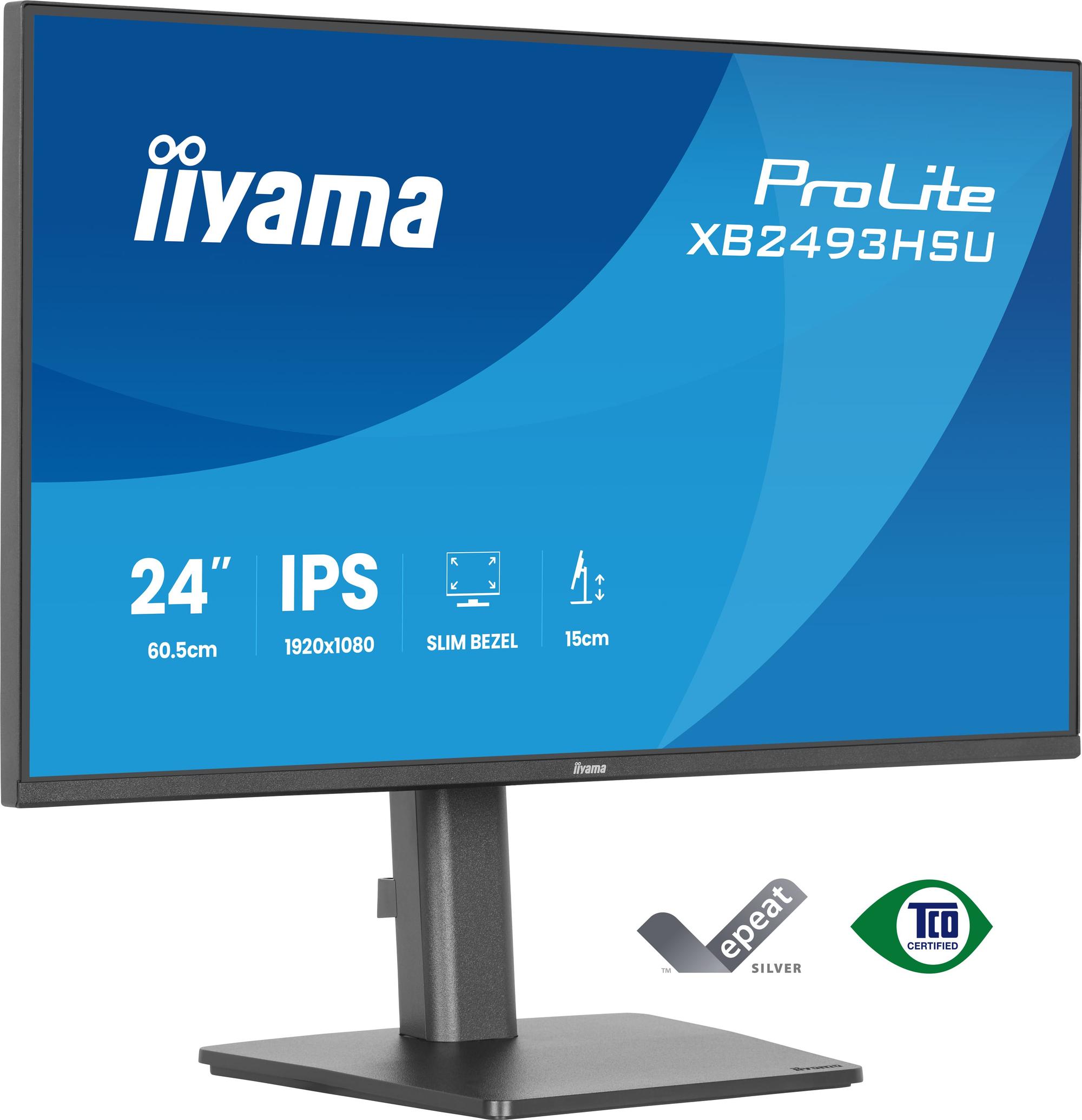 iiyama Monitor ProLite XB2493HSU / XB2493HSU-B1 Black 60.5 cm (23.8")