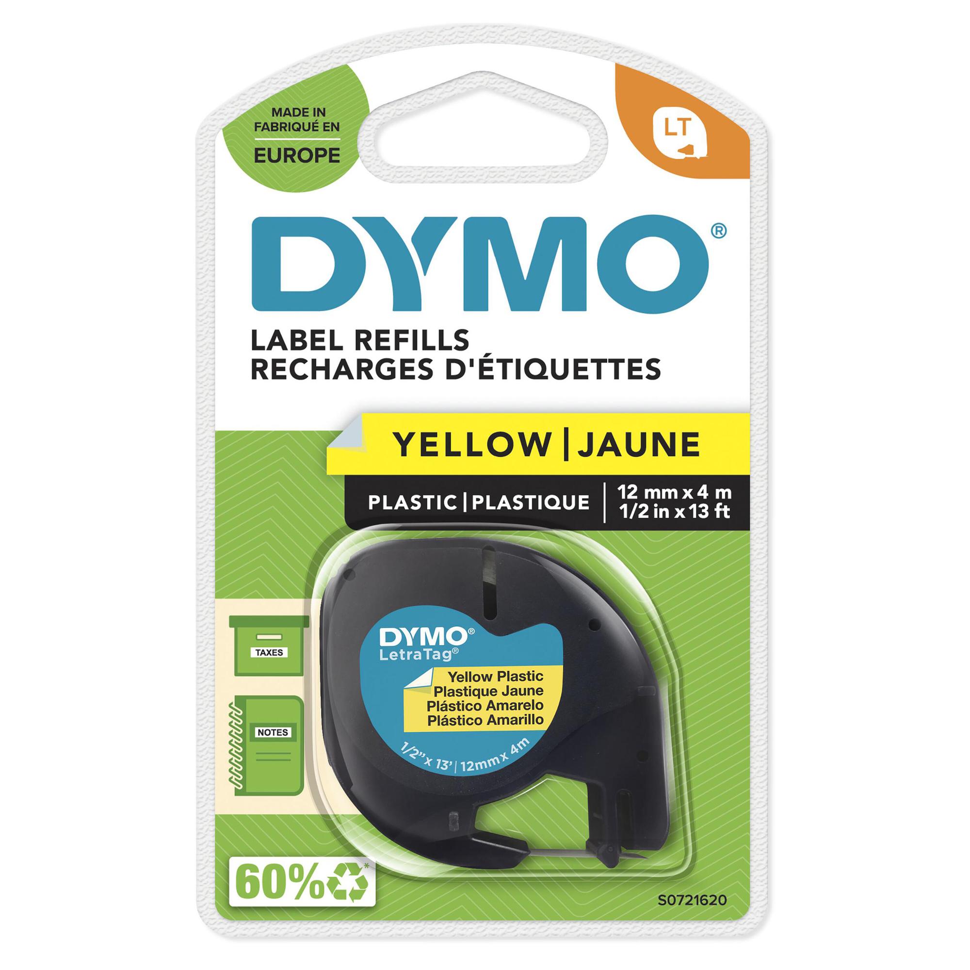 DYMO Etiqueta S0721620 Negro, amarillo
