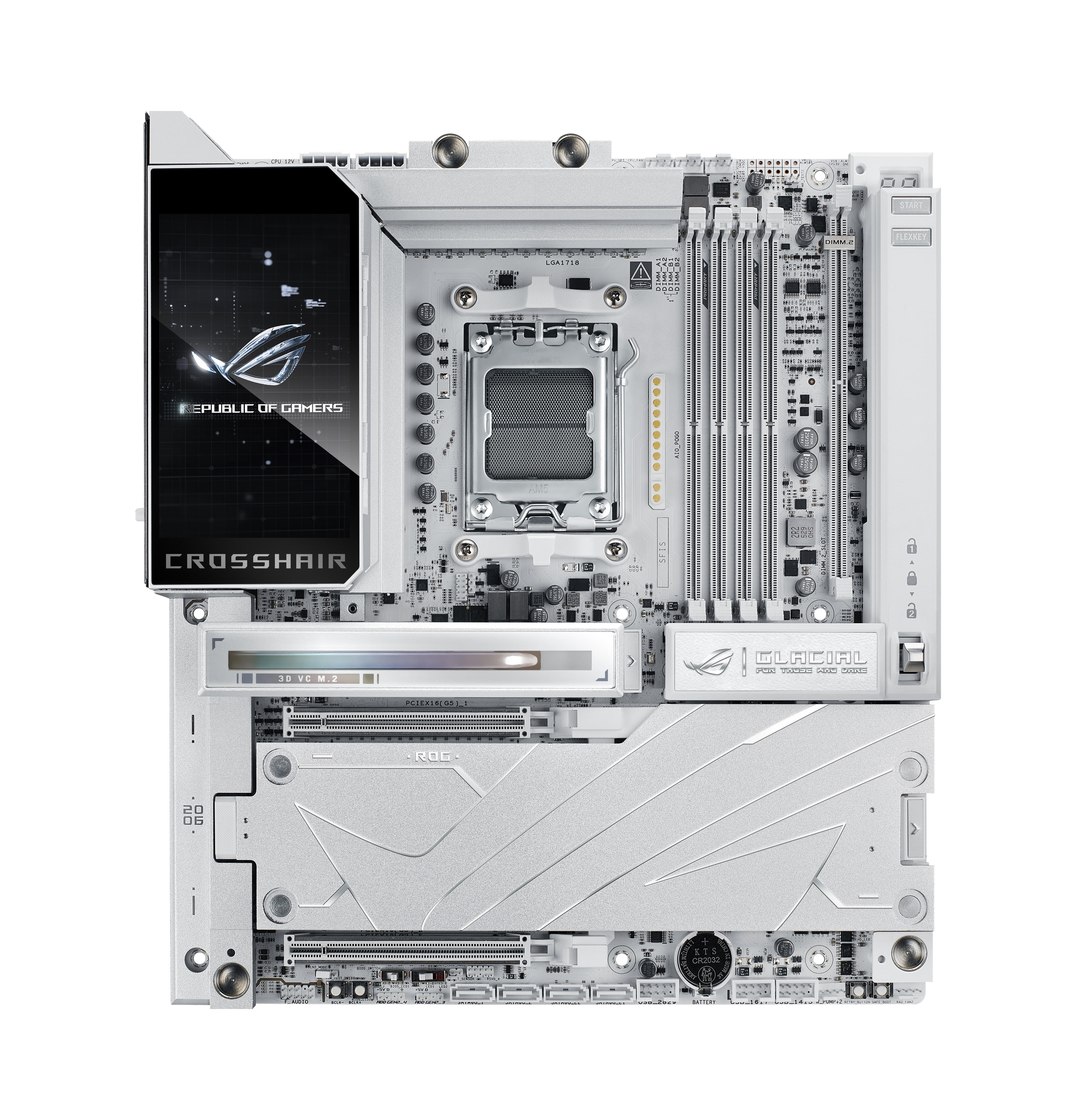 ASUS Scheda madre ROG CROSSHAIR X870E GLACIAL E-ATX / 90MB1NQ0-M0EAY0 Bianco