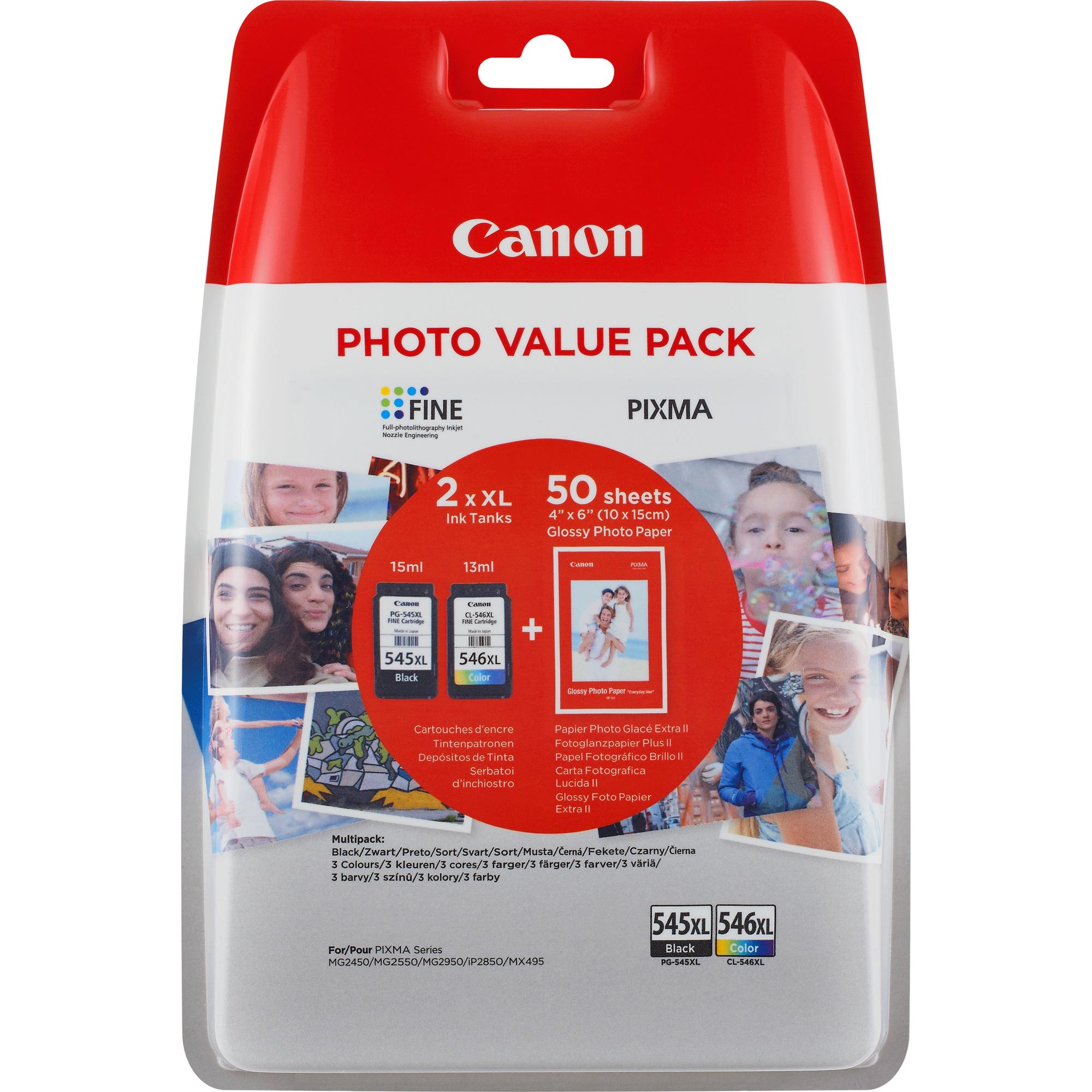 Canon Tinte PG-545XL/CL-546XL / 8286B006 BK,C,M,Y XL Multipack