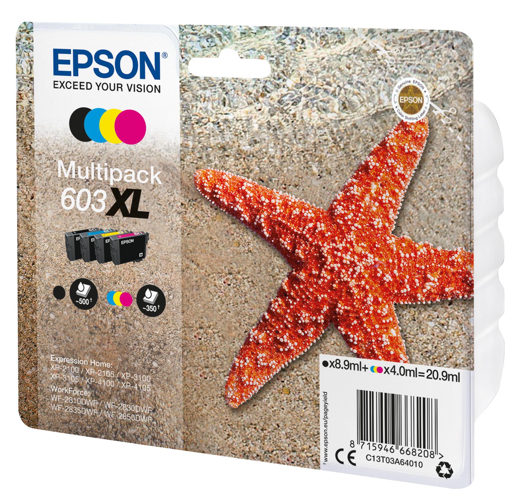 Epson Inchiostro 603XL / C13T03A64010 BK, C, M, Y XL Multipack