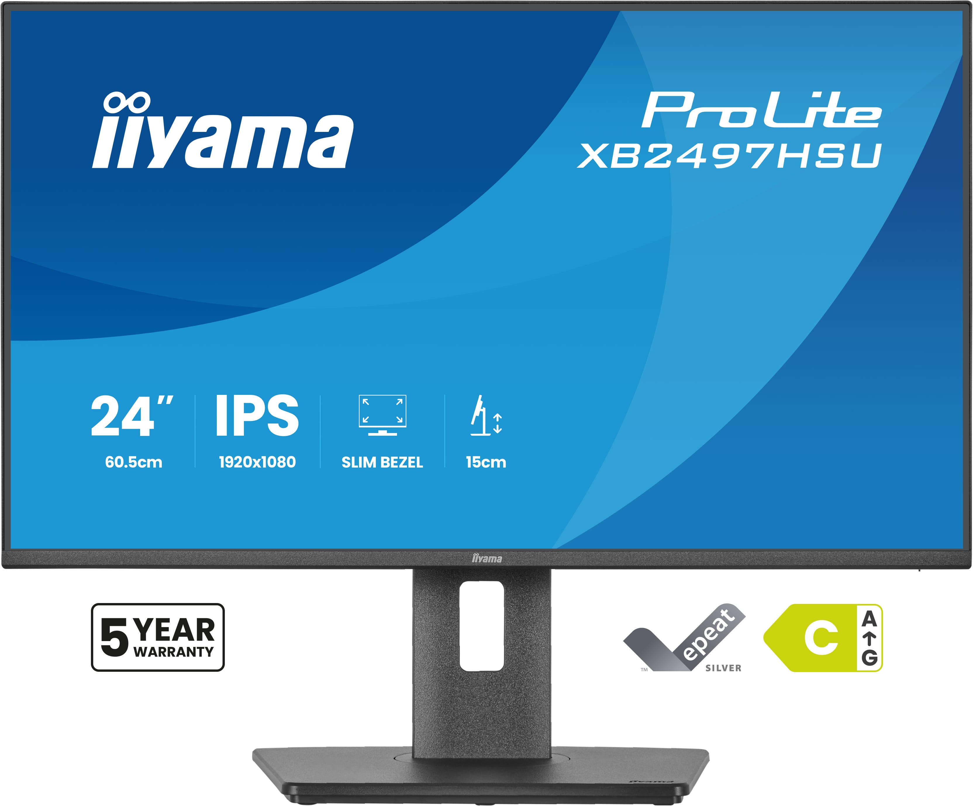 iiyama Monitor XB2497HSU-B1 / XB2497HSU-B1 Black Standard 60.5 cm (23.8")