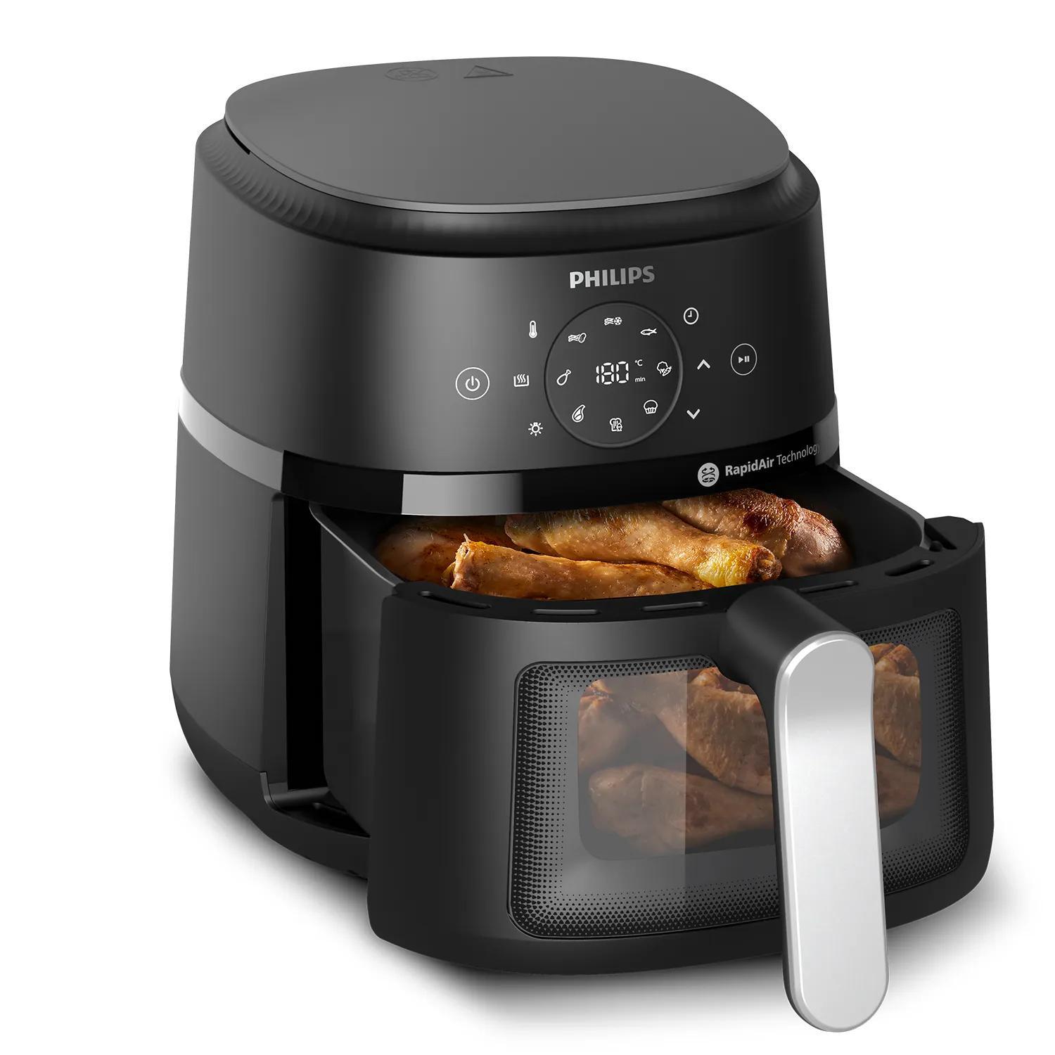 Philips Hot air fryer 2000 Series / NA221/00 Black, silver
