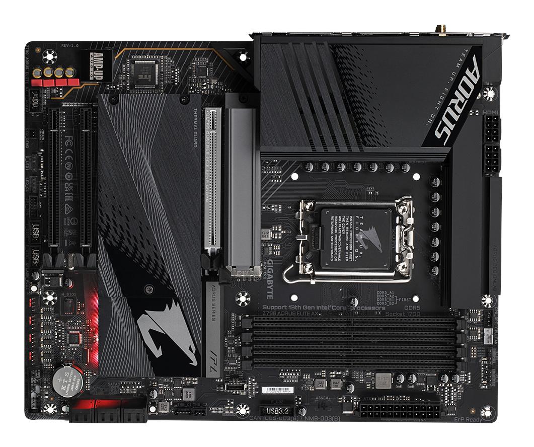 GIGABYTE Mainboard Z790 AORUS ELITE AX Schwarz