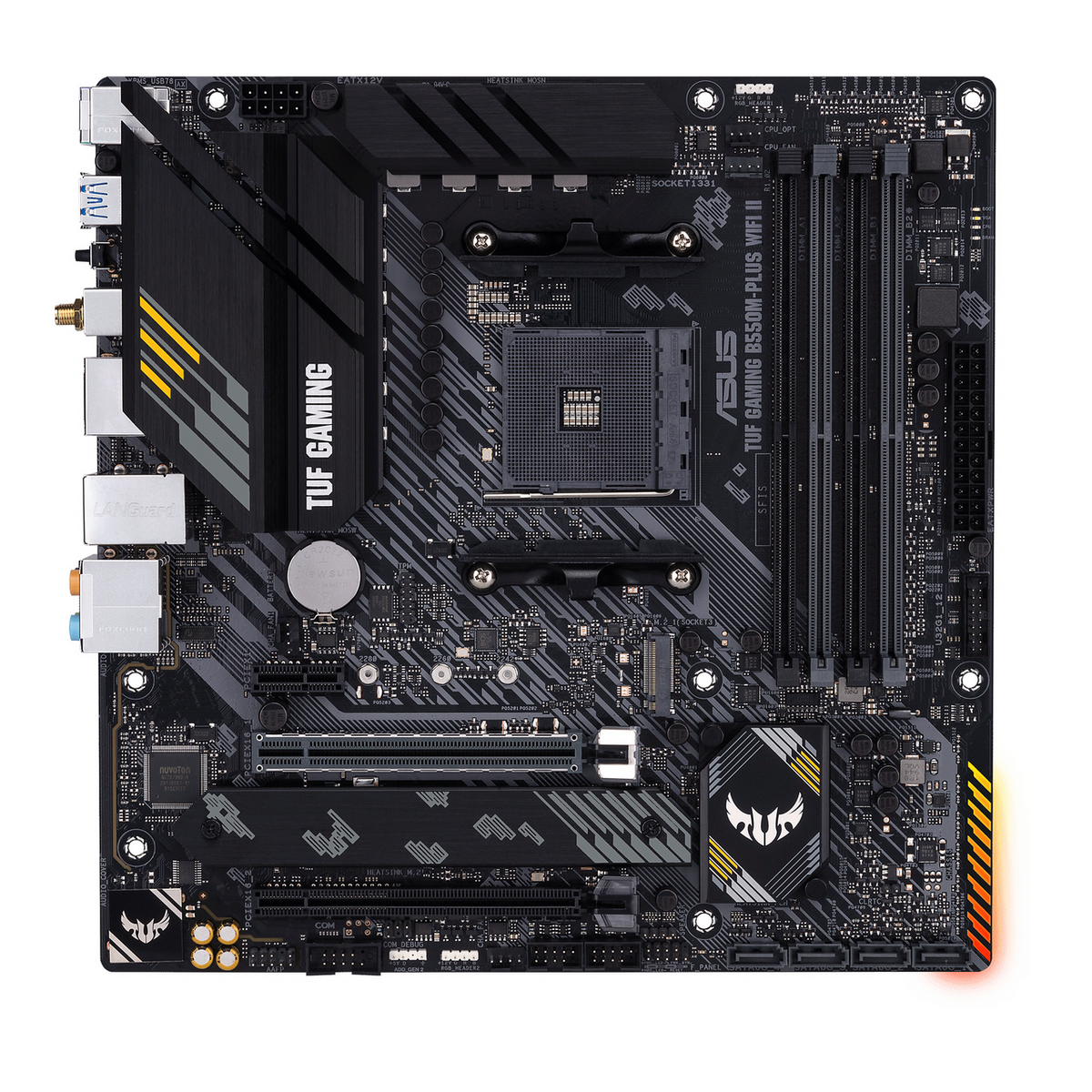 Asus Motherboard TUF GAMING B550M-PLUS WIFI II / 90MB19Y0-M0EAY0 Black