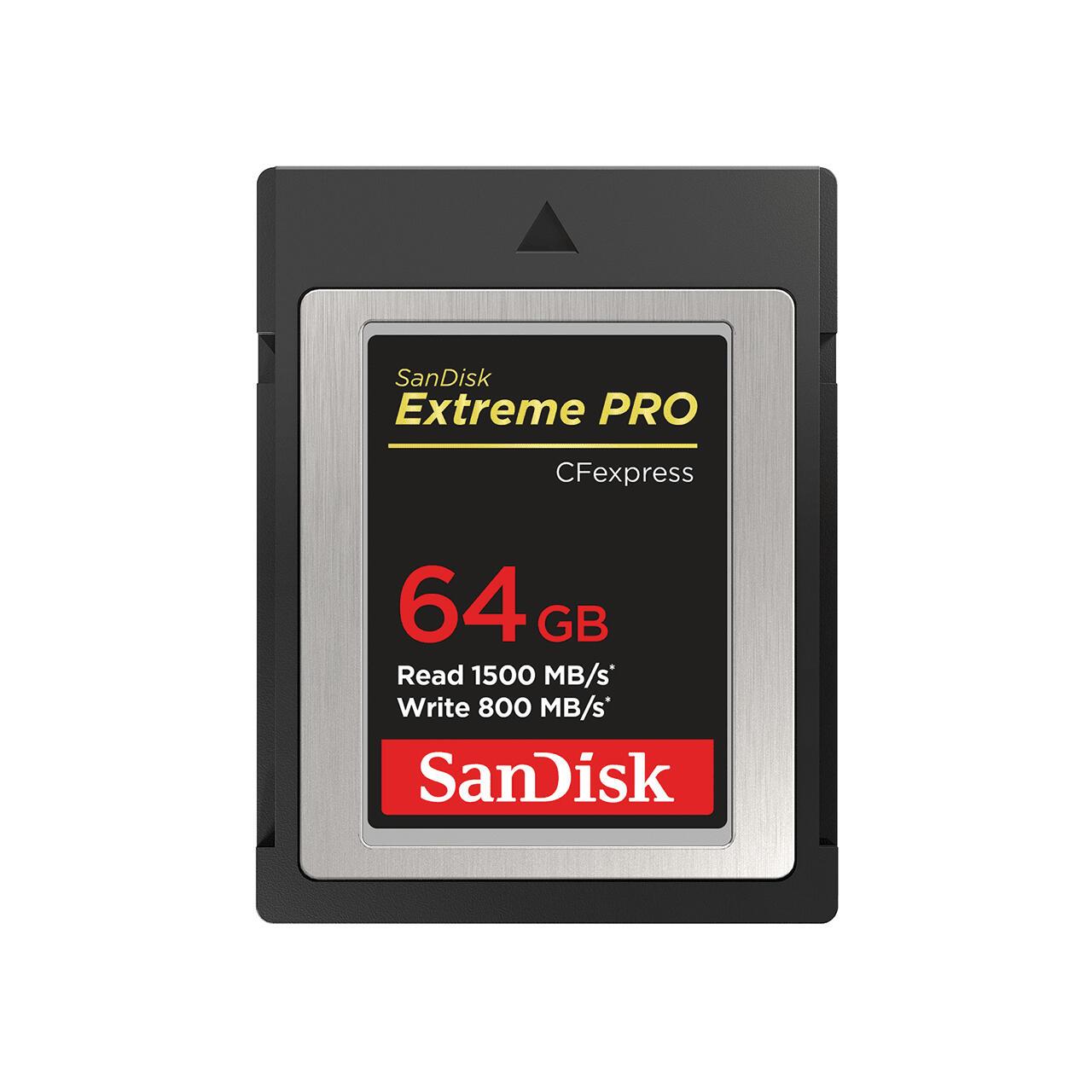 SanDisk Carte CFexpress Extreme PRO CFexpress 64GB / SDCFE-064G-GN4NN Noir