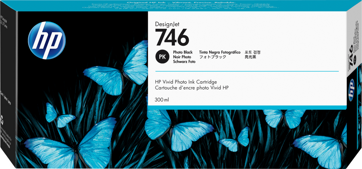 HP Tinte 746 / P2V82A Foto Schwarz