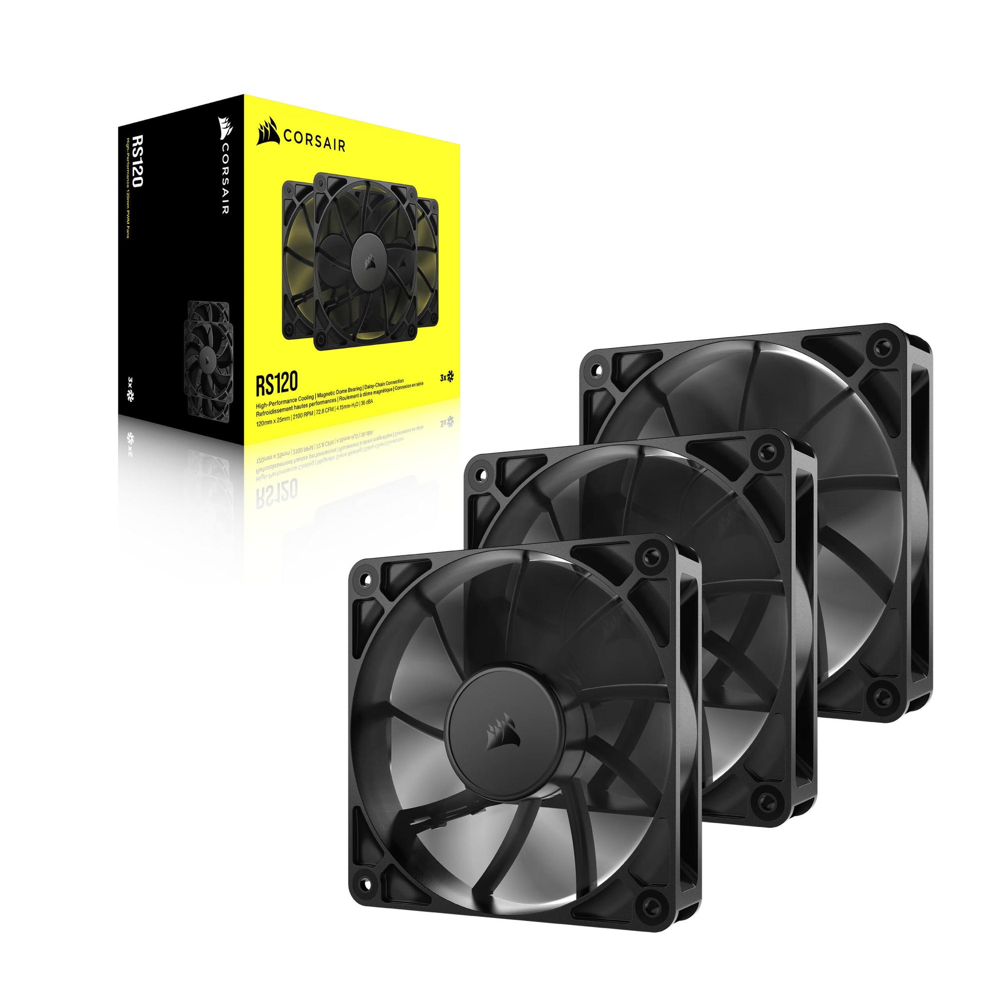 Corsair Fan RS120 / CO-9050189-WW Black 3-Pack