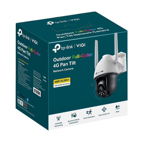 TP-Link Cámara de vigilancia C540-4G 4mm / VIGI C540-4G(4MM) Negro, blanco Standard