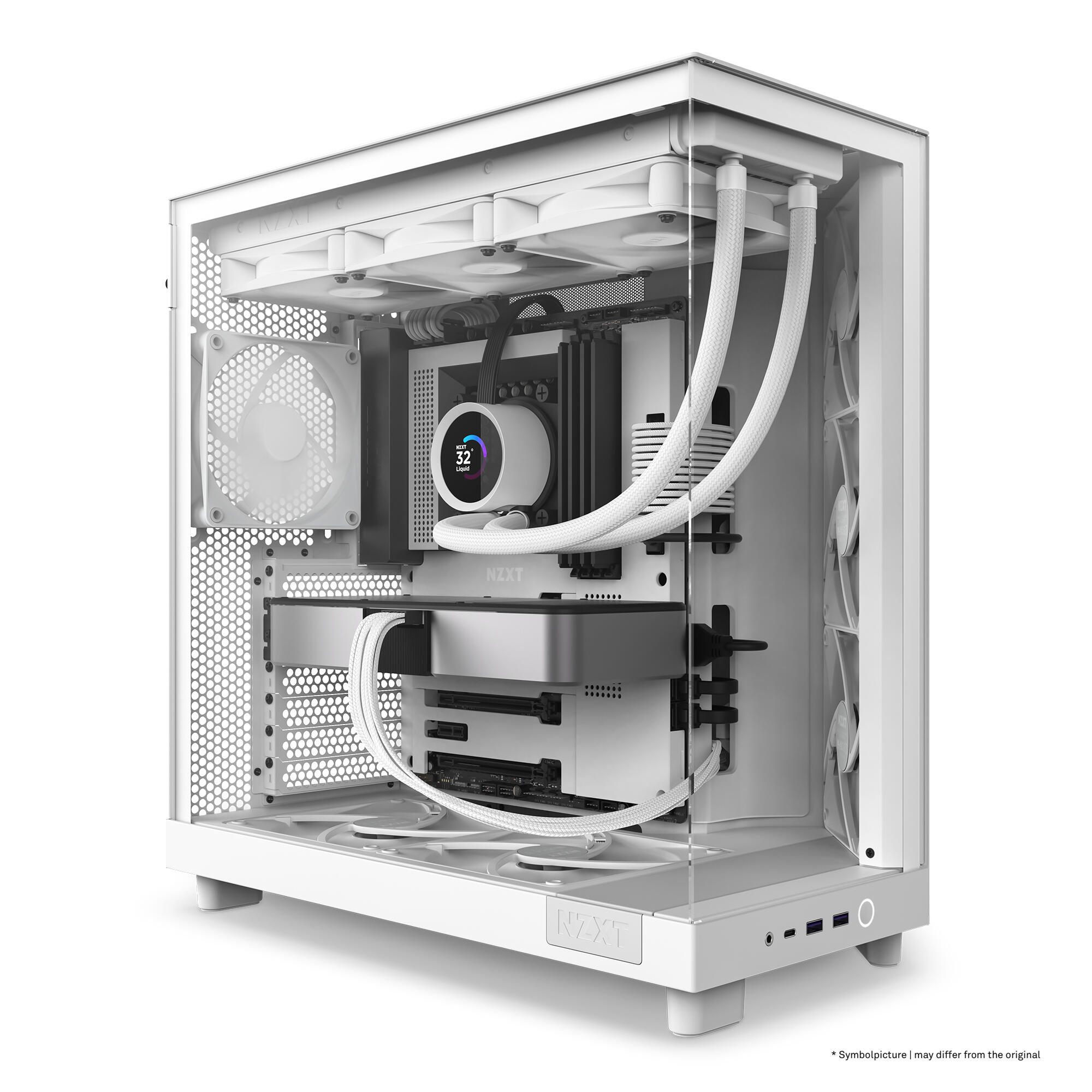 NZXT Boîtier PC H6 Flow / CC-H61FW-01 Blanc