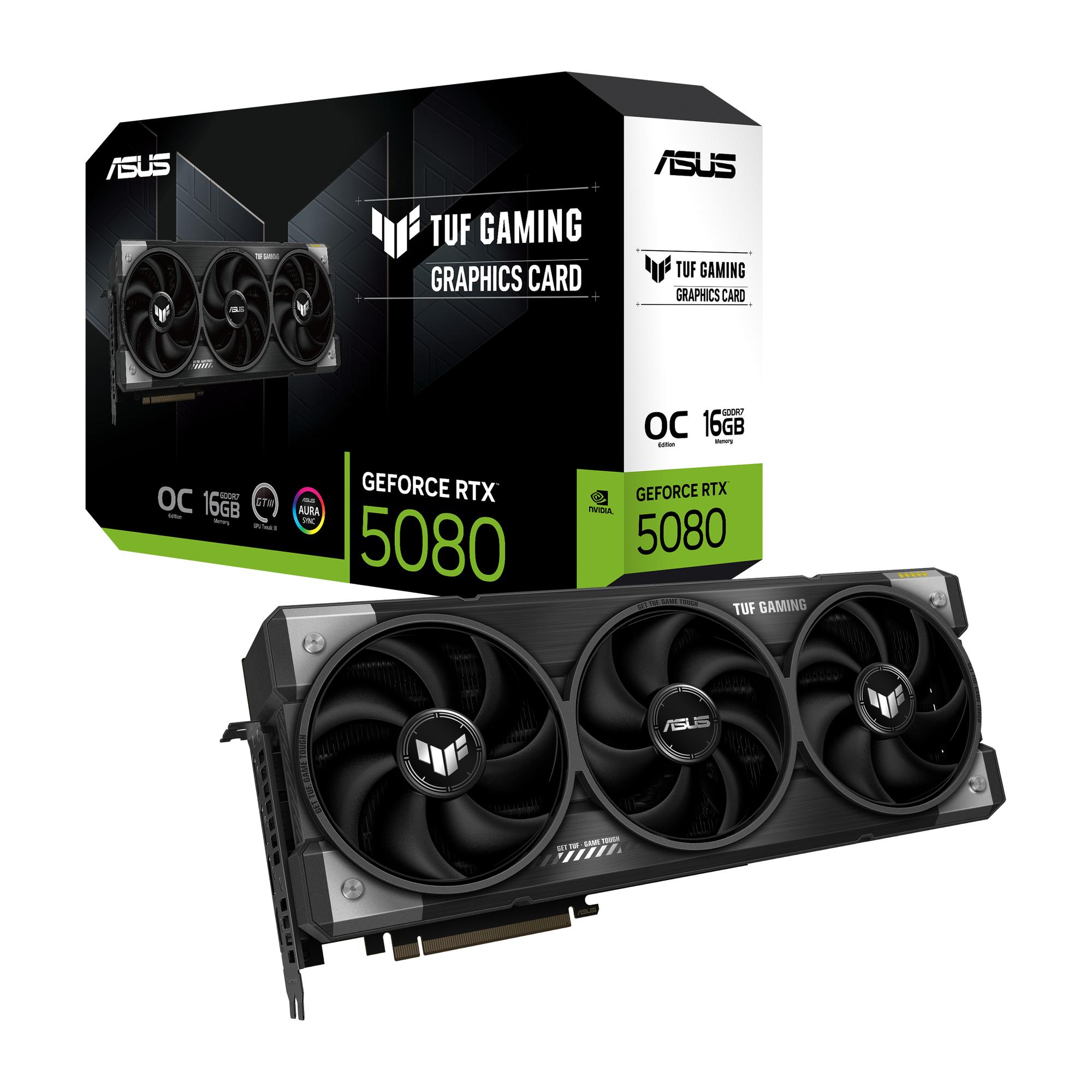 ASUS Grafikkarte TUF RTX5080 O16G / 90YV0M30-M0NA00 Mehrfarbig