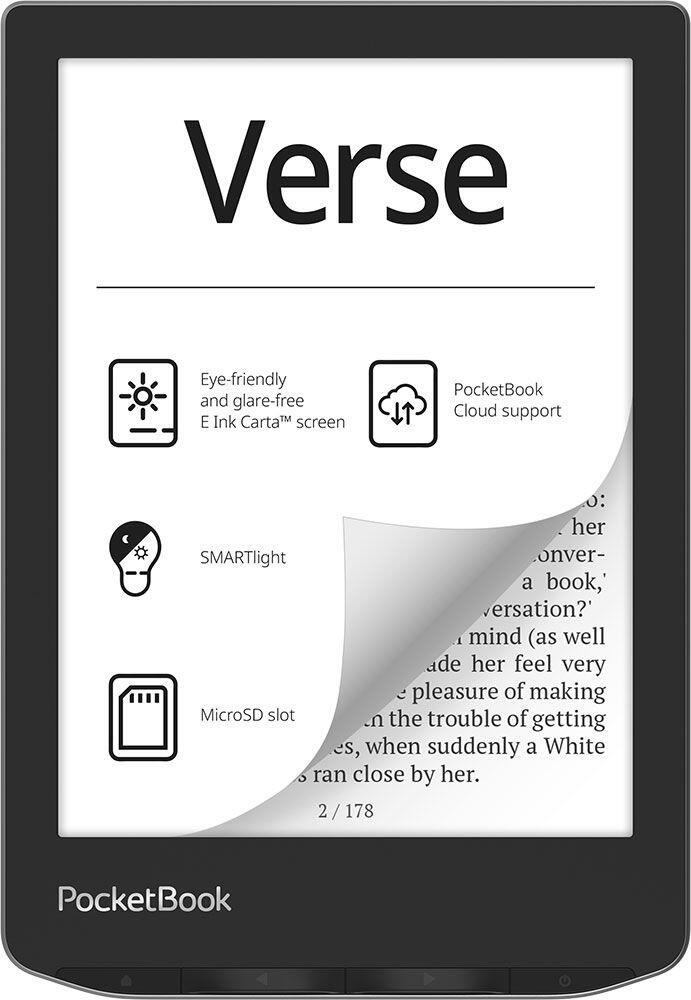 PocketBook eBook-Reader Verse / PB629-M-WW-B Grau S 15,2 cm (6")
