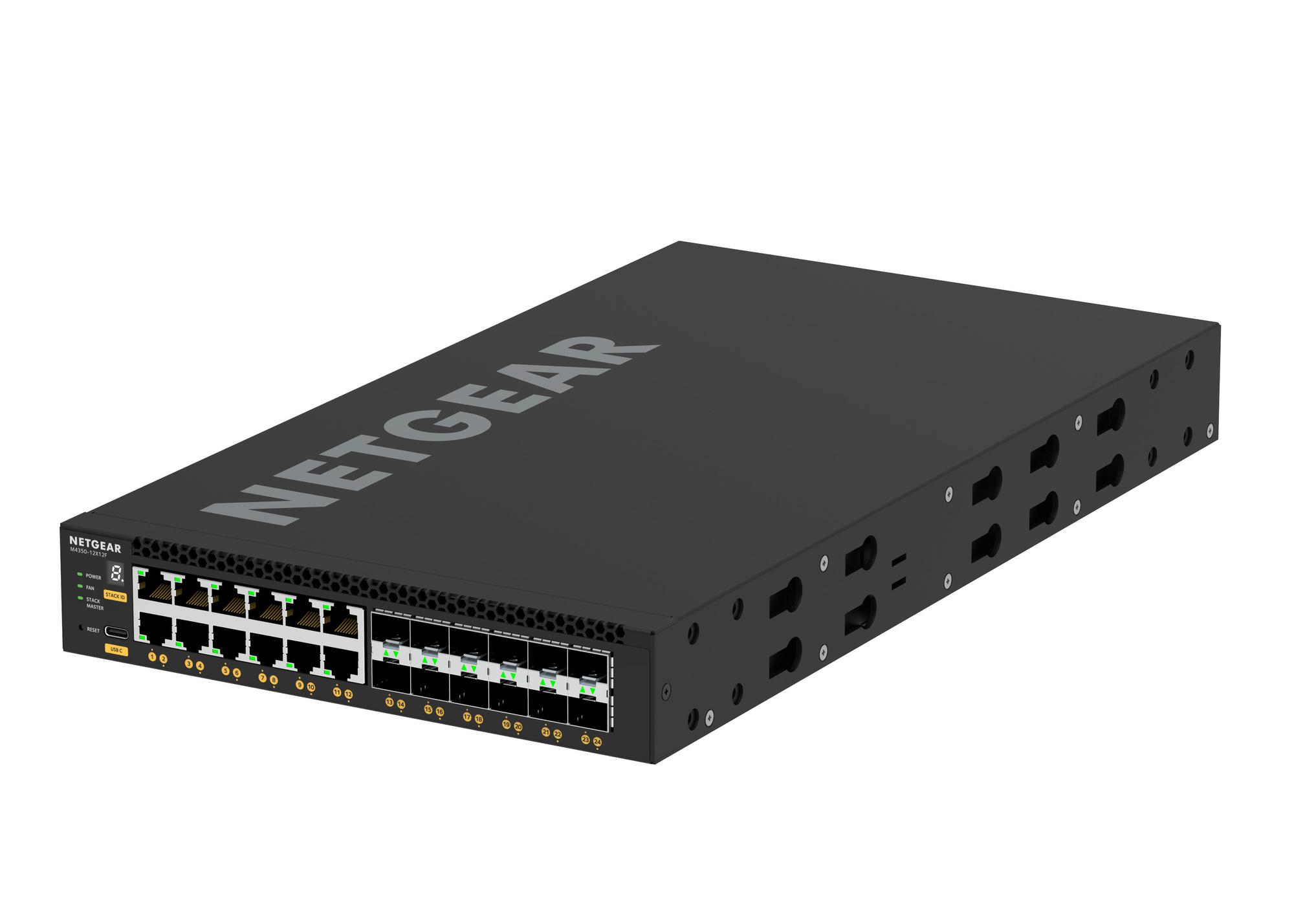 Netgear Interruptor M4350-12X12F / XSM4324-100NES Negro
