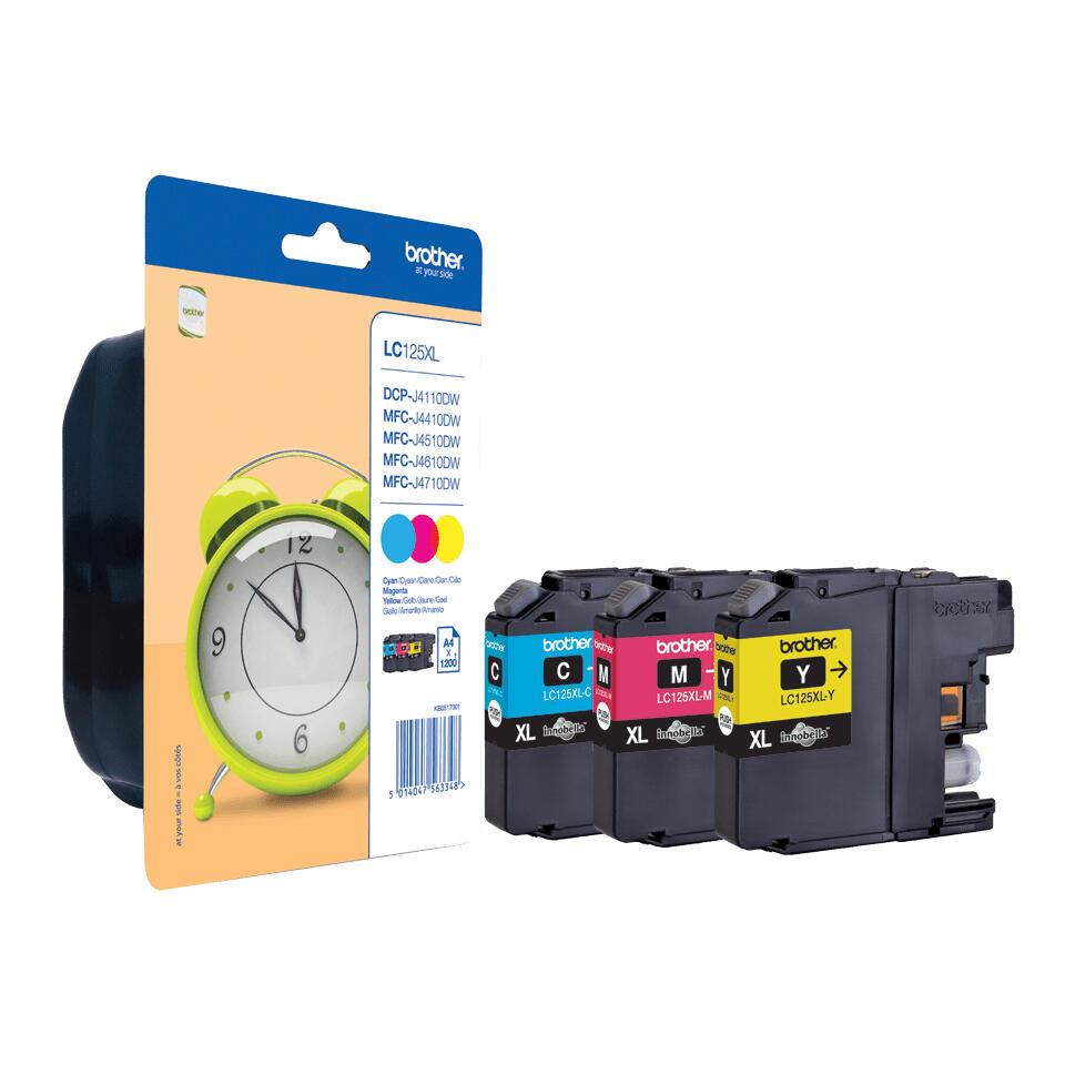 Brother Encre LC-125XLRBWBP / LC125XLRBWBP C,M,Y Multipack