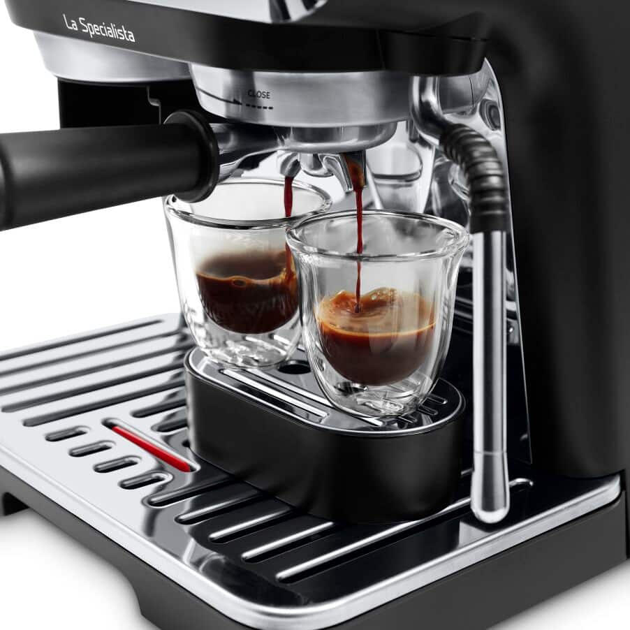 De’Longhi Machine à café à porte-filtre La Specialista Arte EC9155.MB / EC9155.MB Noir, acier inoxydable Standard