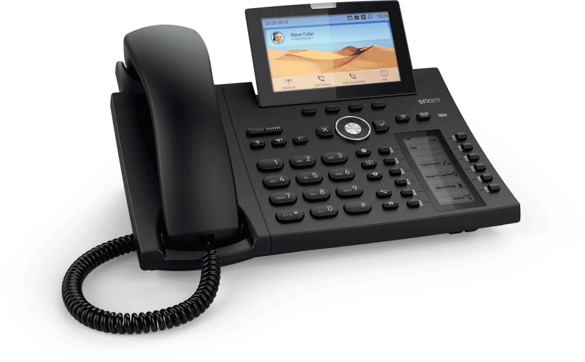 Snom Téléphone D385 / 4340 Noir