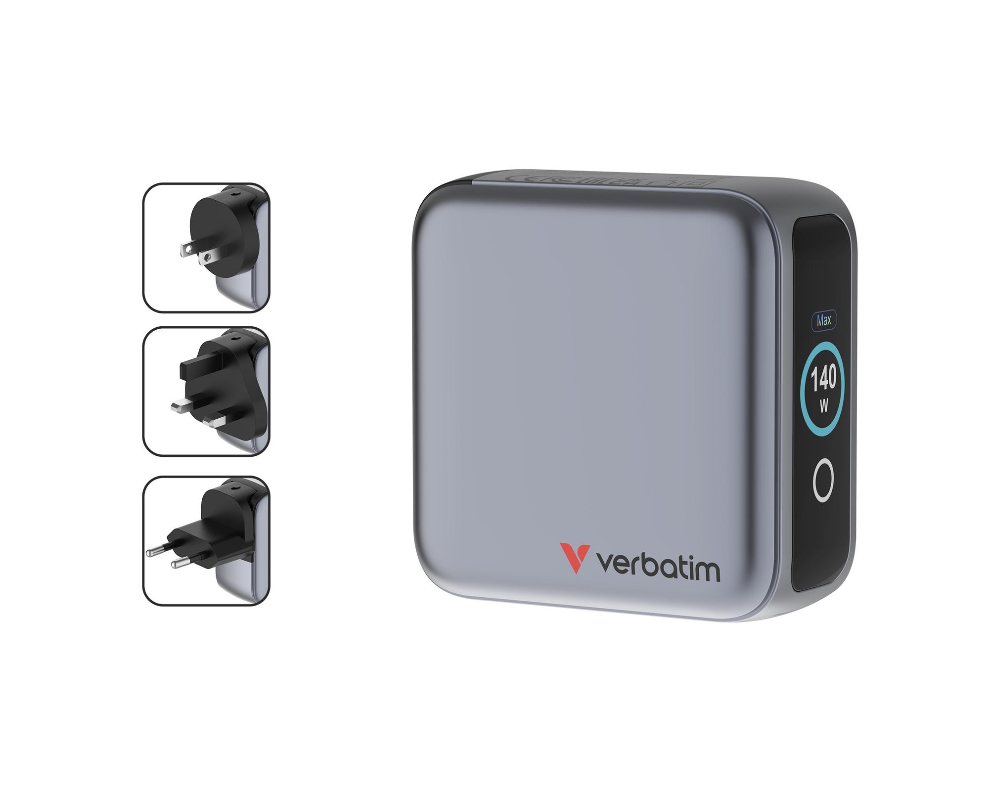 Verbatim Mini Display 140W mit Kabel / 30240 Noir
