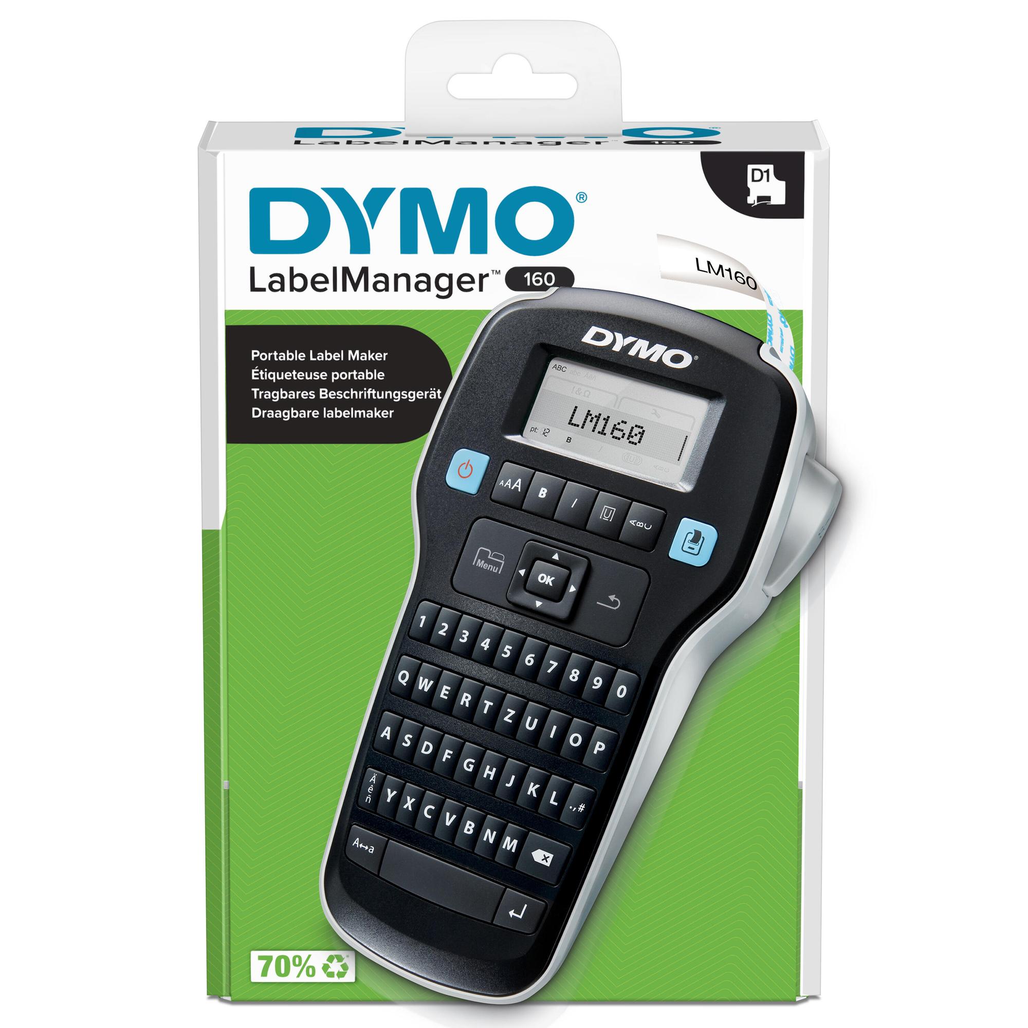 DYMO Dispositivo di etichettatura LM160BK / 2174611 Nero, argento