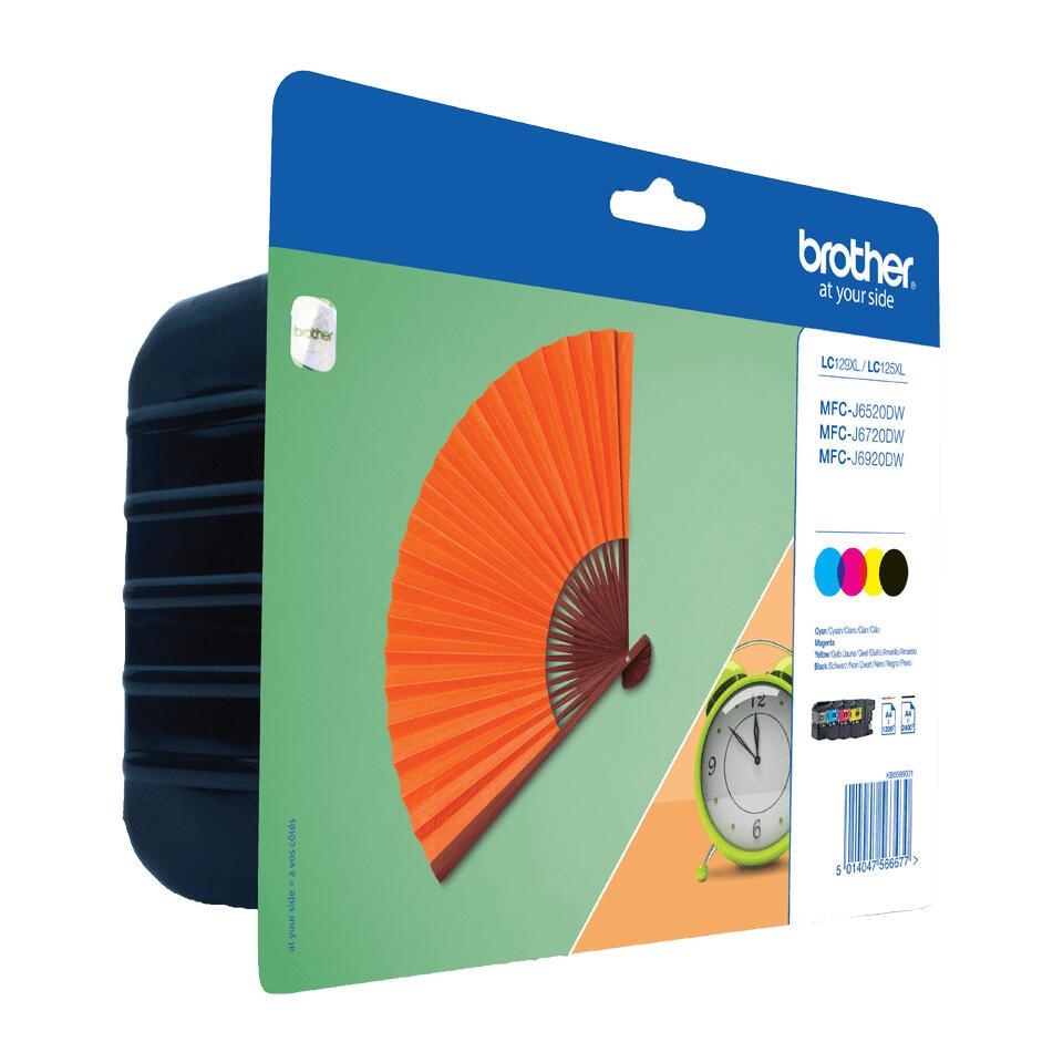 Brother Tinta LC-129XLVALBP / LC129XLVALBP BK,C,M,Y XL Multipack
