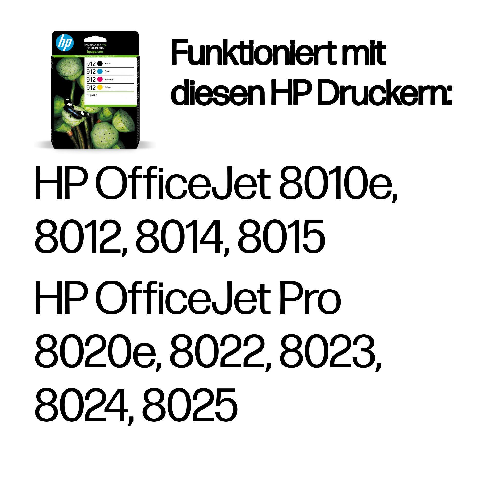 HP Ink 912 / 6ZC74AE BK,C,M,Y Multipack