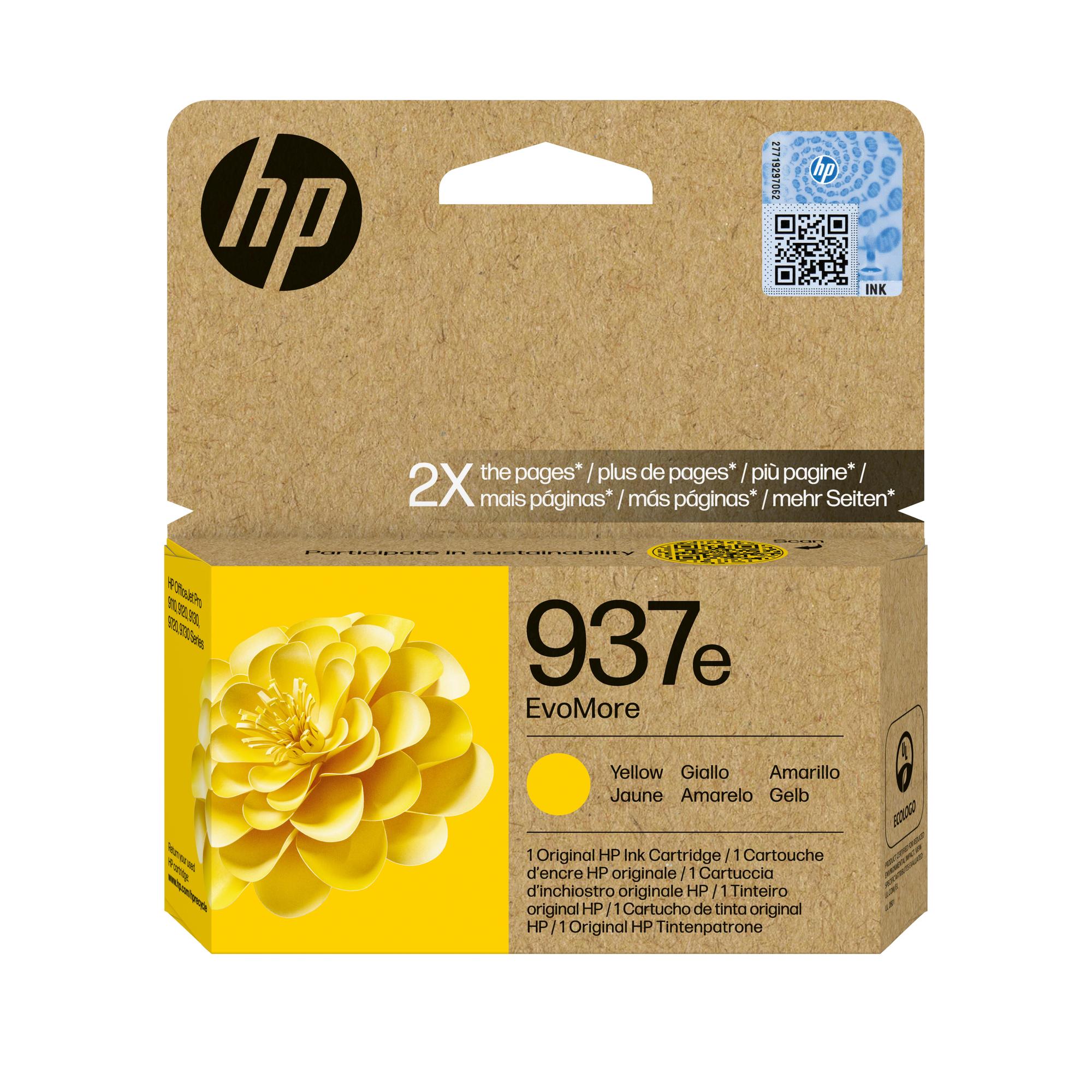 HP Tinte 937E / 4S6W8NE Gelb XL