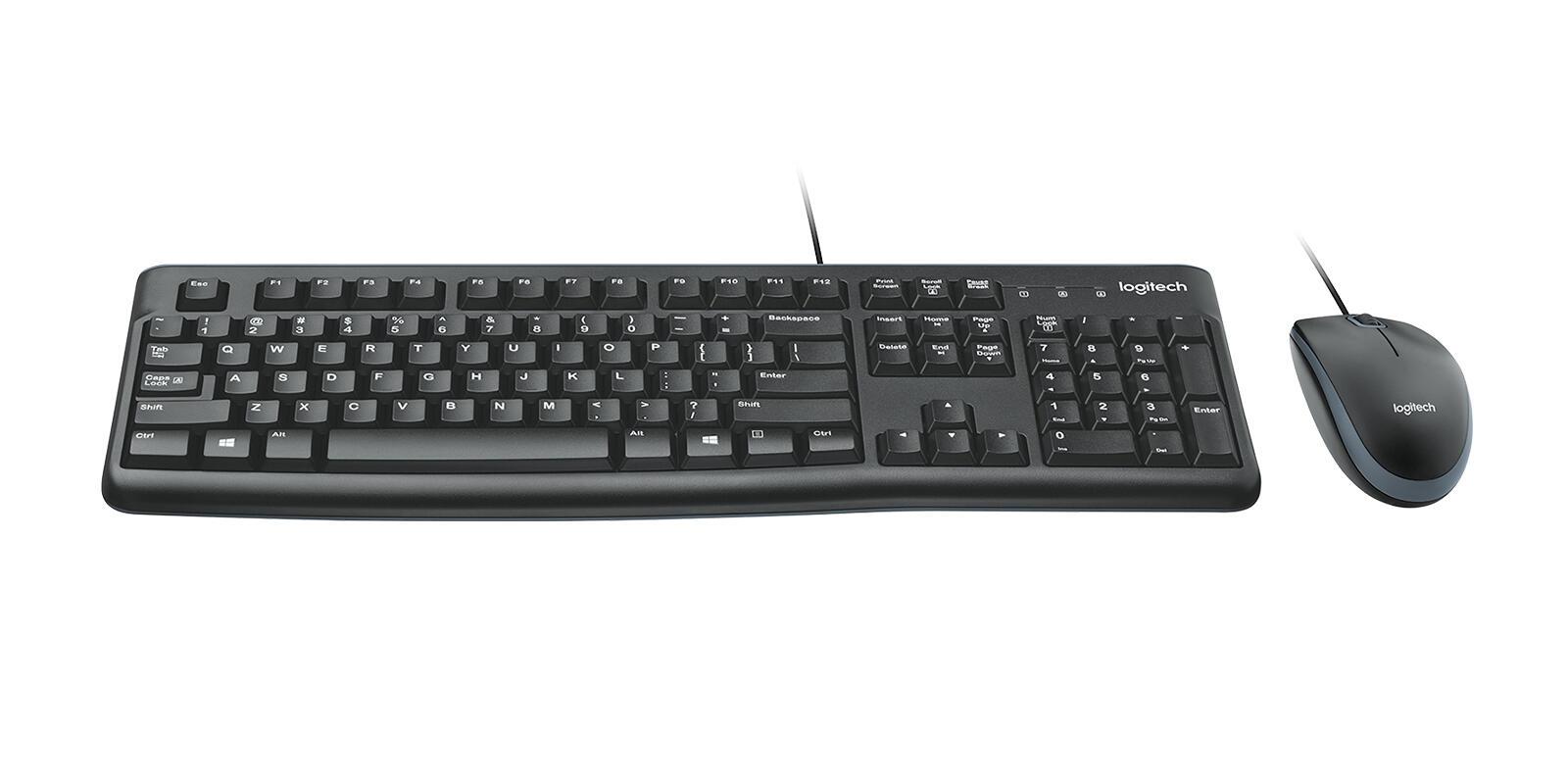 Logitech Set di mouse e tastiera MK120 / 920-002562 Nero