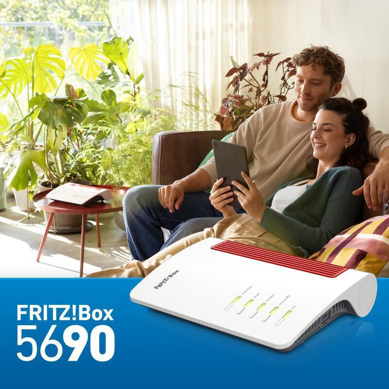 Fritz! Router 5690 / 20003096 Rosso, bianco