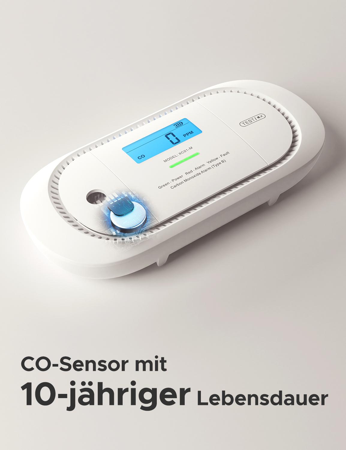 X-Sense Kohlenmonoxidmelder XC01-M / ZASXS00124WEU Weiß