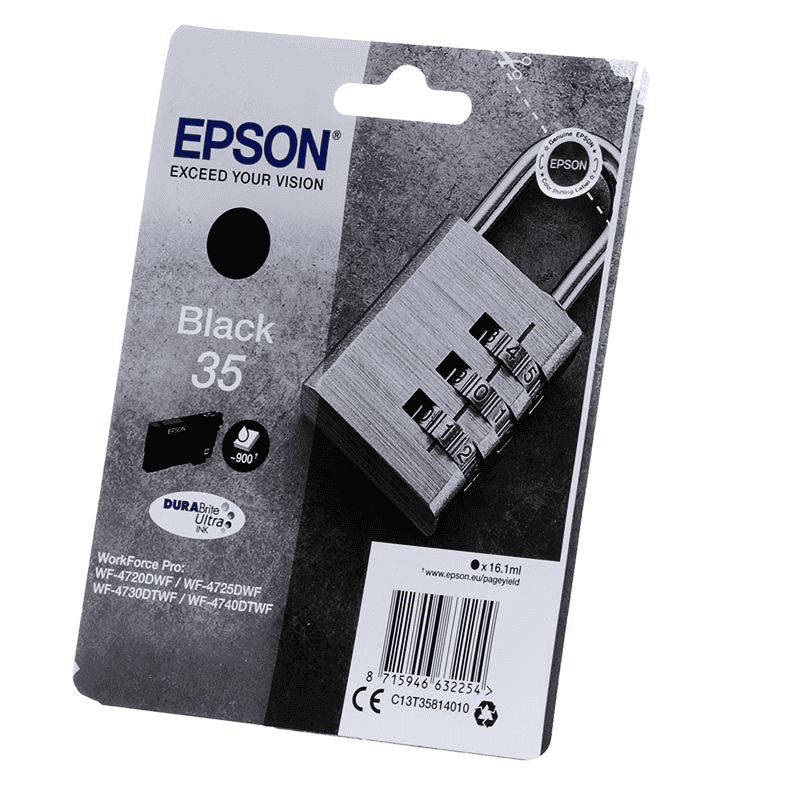 Epson Tinte 35XL / C13T35914010 Schwarz XL