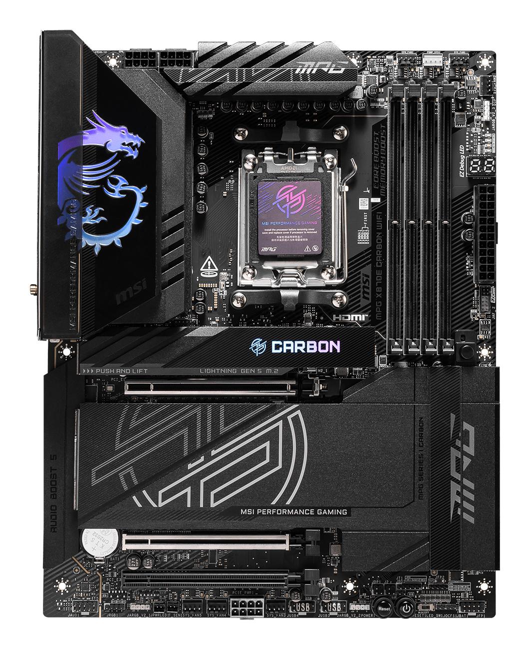 MSI Placa base MPG X870E Carbon WiFi / 7E49-001R Negro