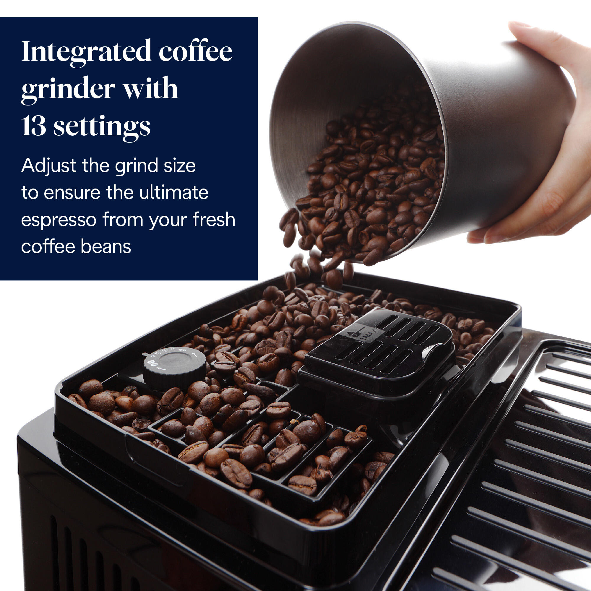 De’Longhi Fully automatic coffee machine Magnifica Start Milk / ECAM220.60.B Black