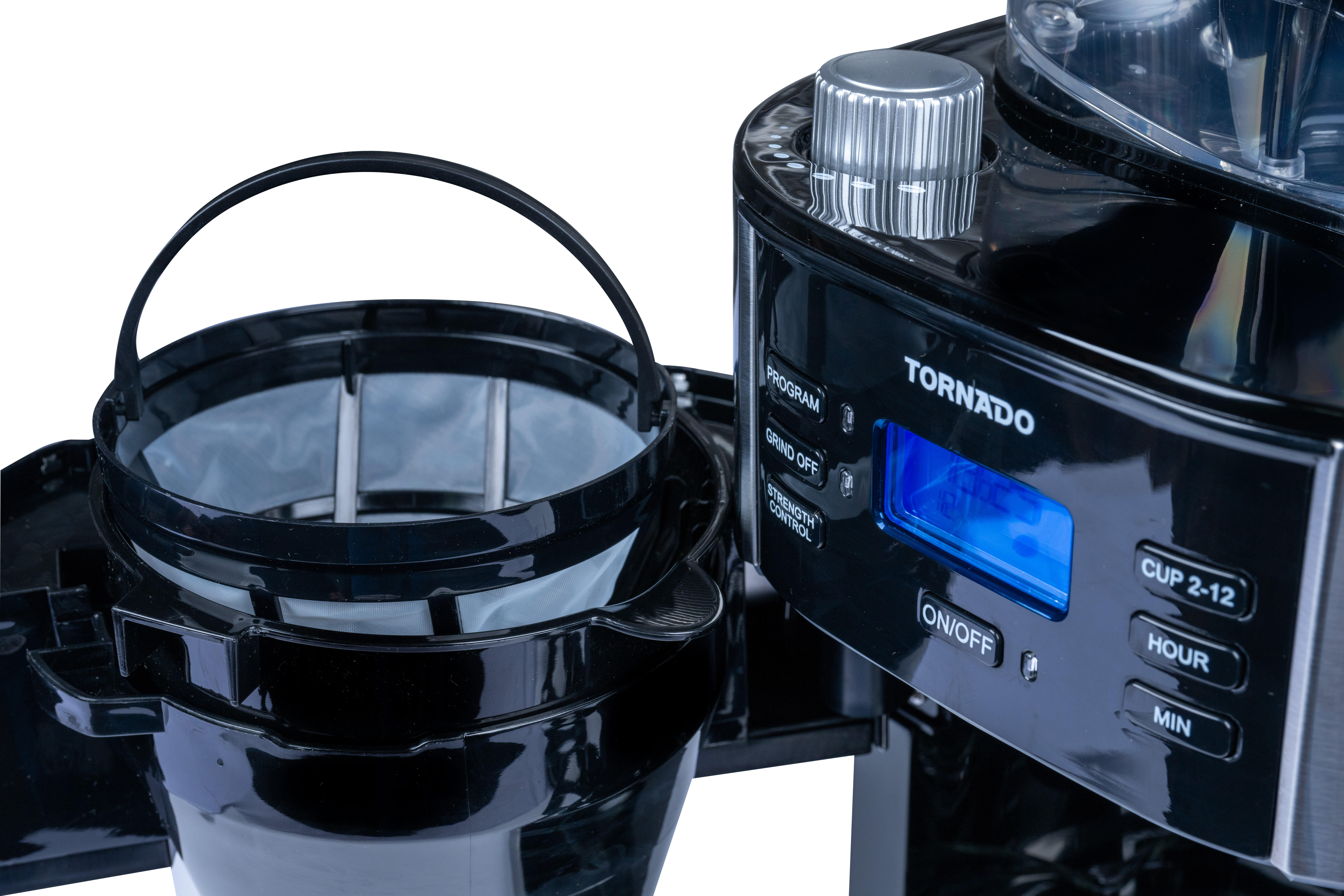 TORNADO Cafetera de filtro TCM1025A-GS Negro