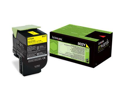 Lexmark Tóner 802Y / 80C20Y0 Amarillo Standard