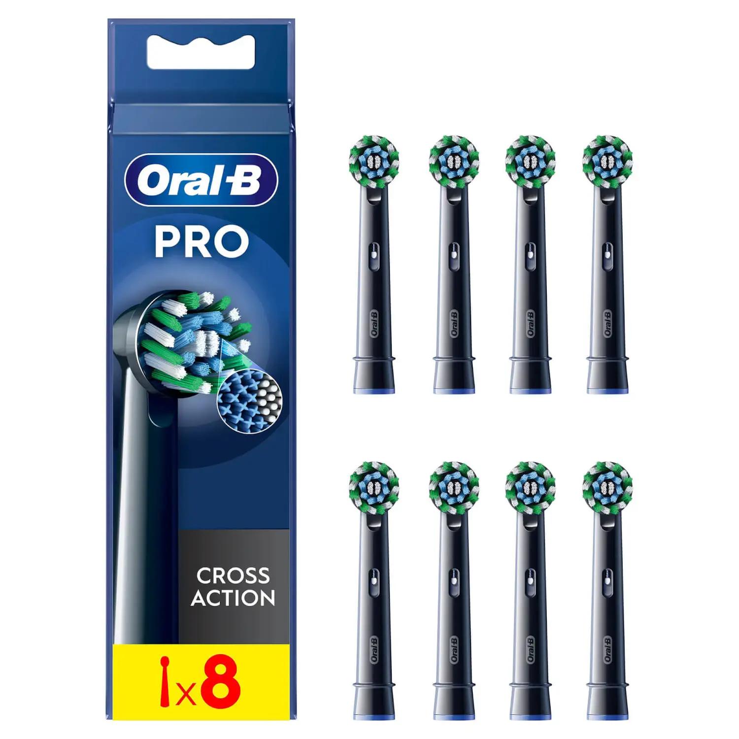 Oral-B Aufsteckzahnbürste Pro Cross Action / 893388 Schwarz