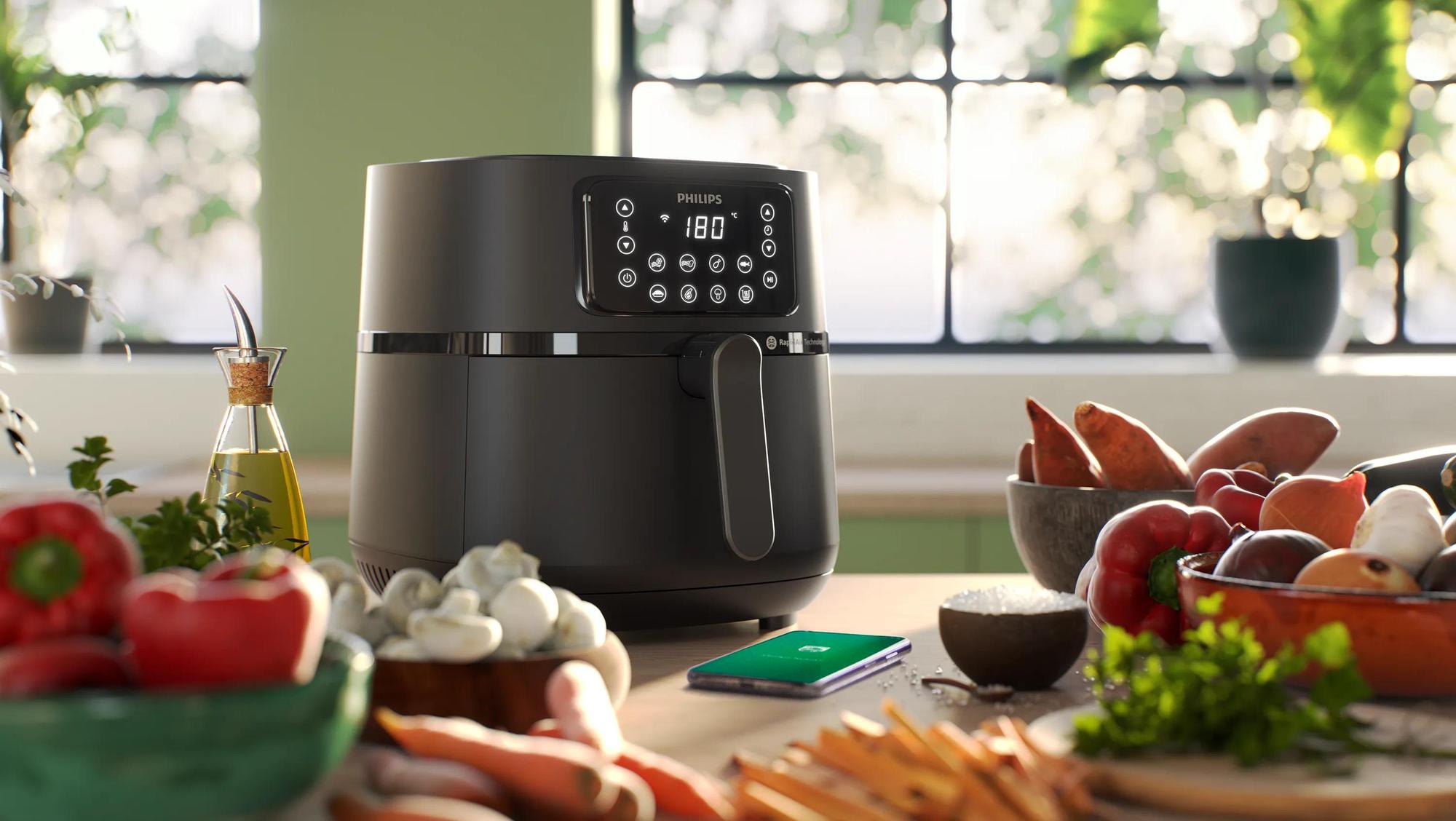 Philips Freidora de aire caliente Series 5000 / HD9285/93 Negro XXL