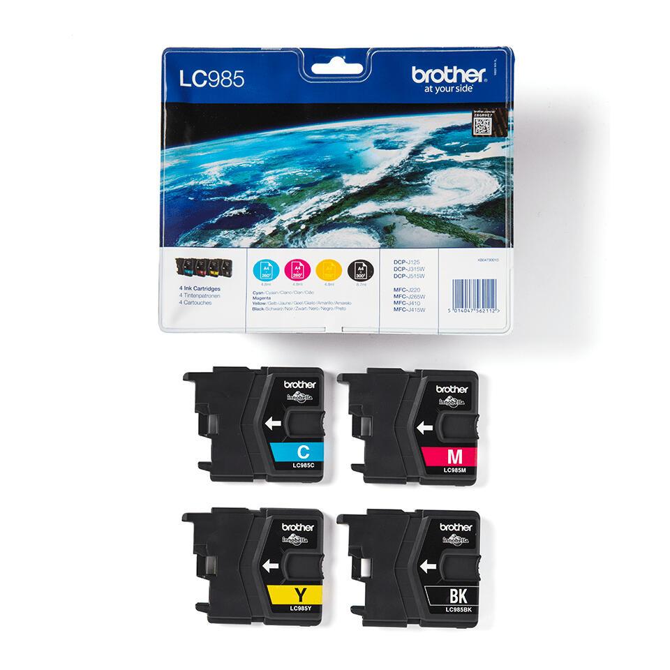 Brother Ink LC-985VALBP / LC985VALBP BK,C,M,Y Multipack