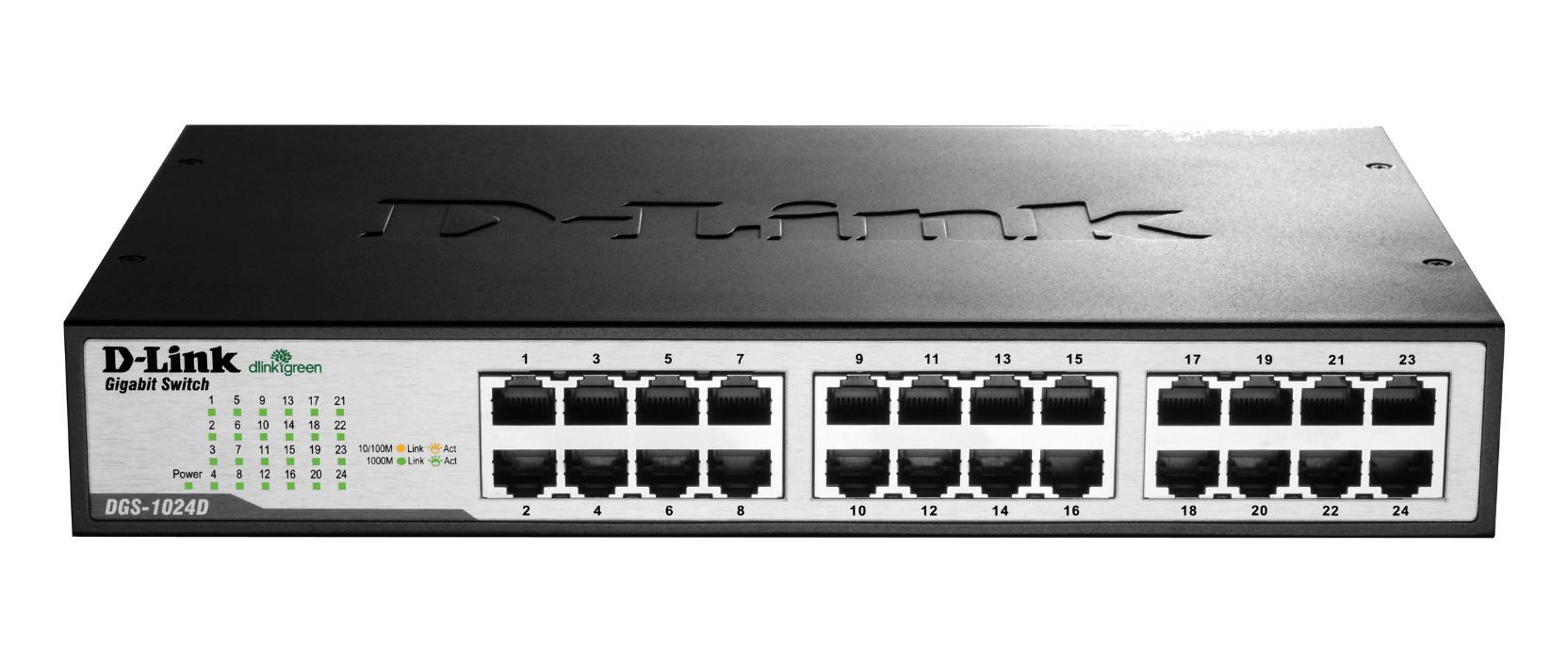 D-Link Interruttore GS1024D / DGS-1024D/E Nero