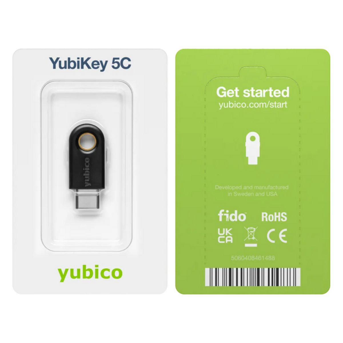Yubico Security key YubiKey 5C / 5060408461488 Gold on Black Yubico Security key YubiKey 5C / 5060408461488 Gold on Black