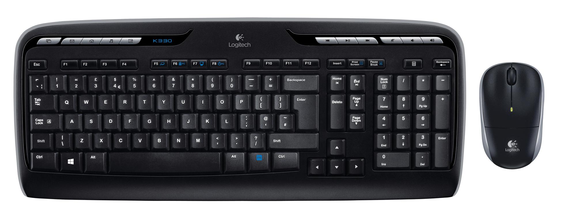 Logitech Set de ratón y teclado MK330 / 920-003989 Negro
