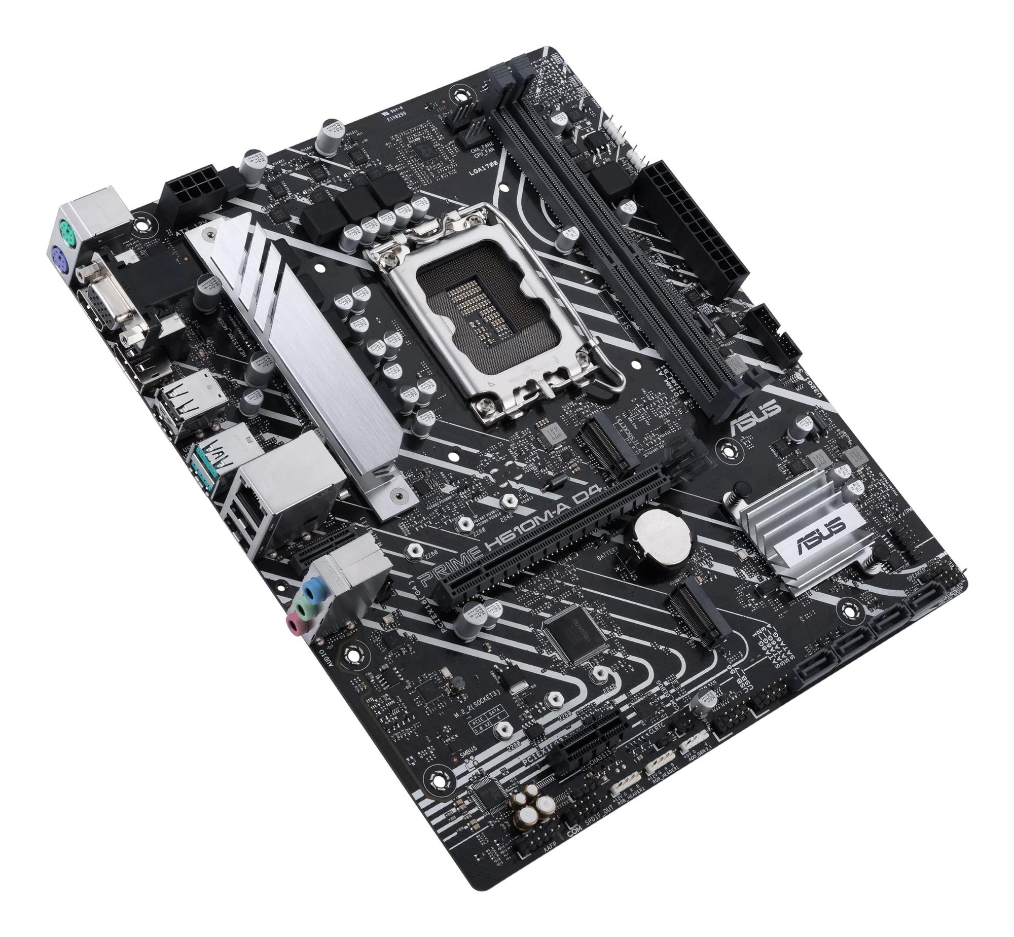 ASUS Scheda madre PRIME H610M-A D4-CSM / 90MB19P0-M0EAYC Nero