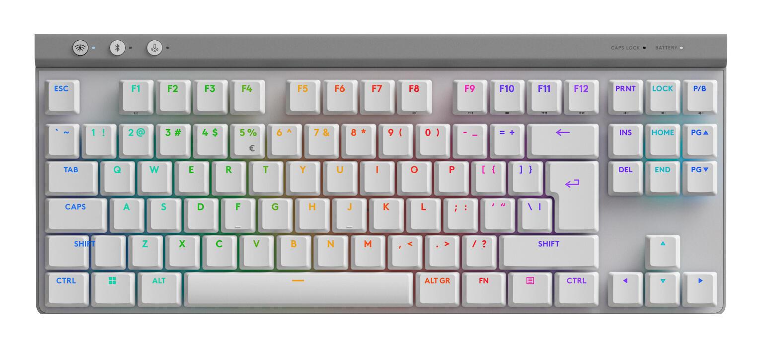 Logitech Tastatur G515 Lightspeed TKL GL Tactile / 920-012539 Weiß Standard