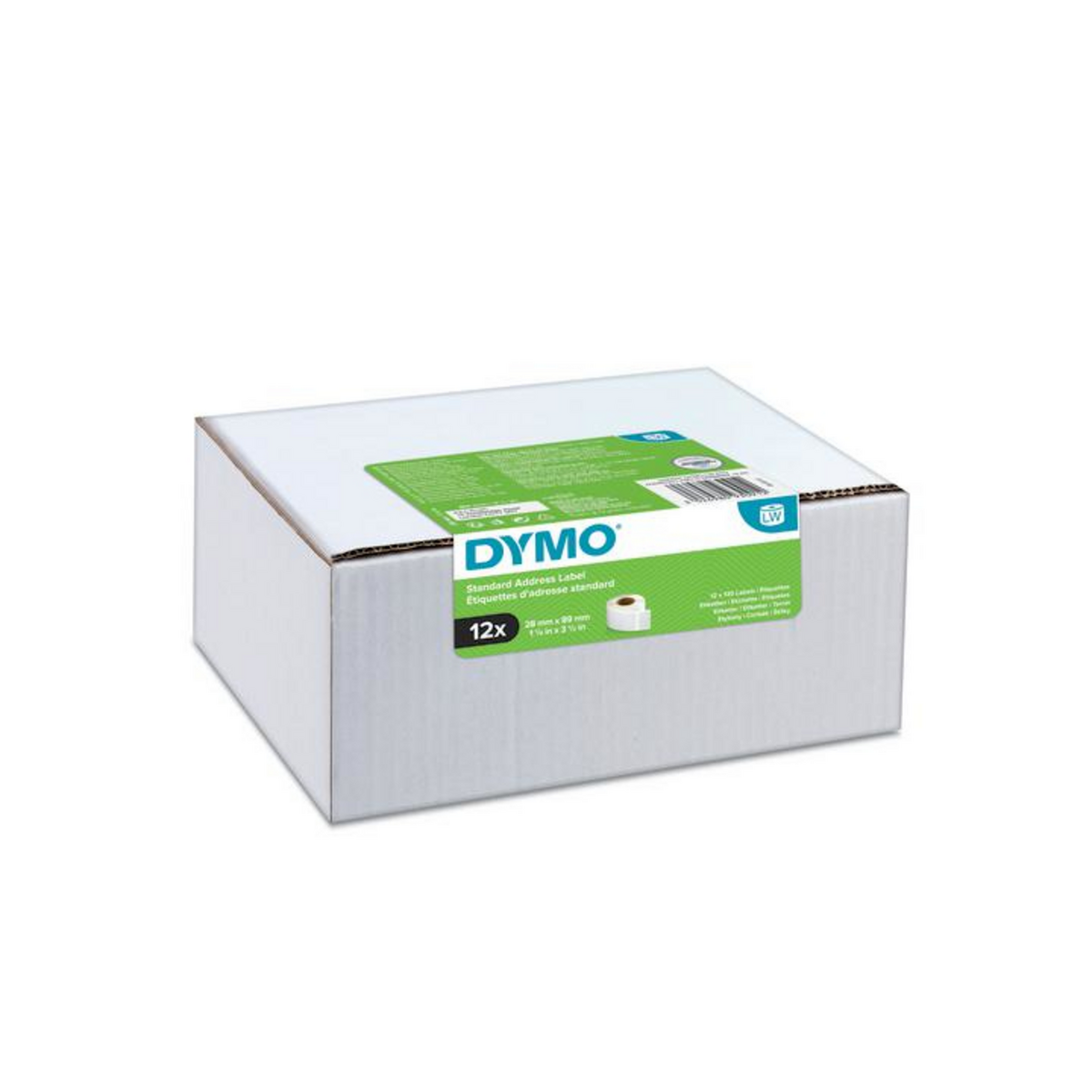 Dymo Étiquette LabelWriter 130 / 2093091 Blanc 12-Pack