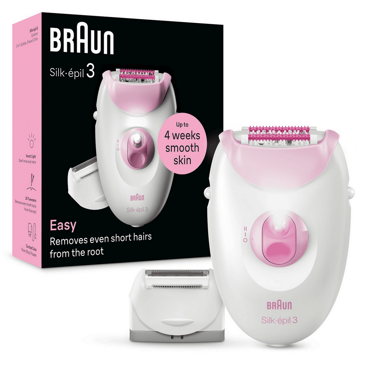 Braun Epilator Silk-épil 3-031 / 224963 Pink
